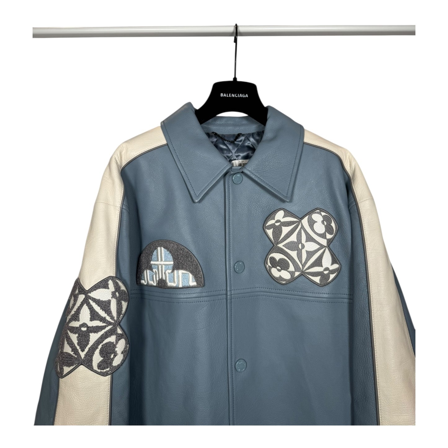 Louis Vuitton Long Leather Coach Jacket