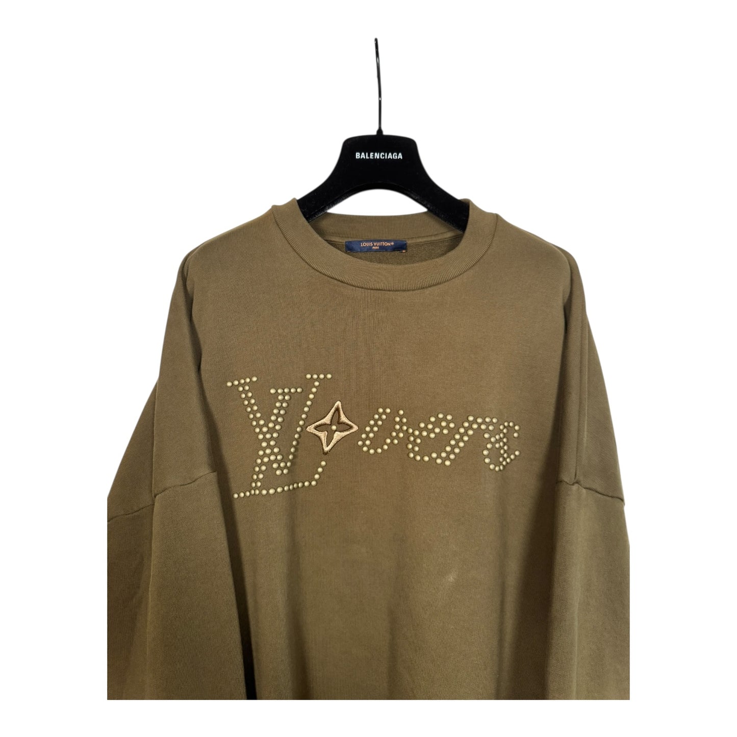 Louis Vuitton Studded Lovers Logo Crewneck