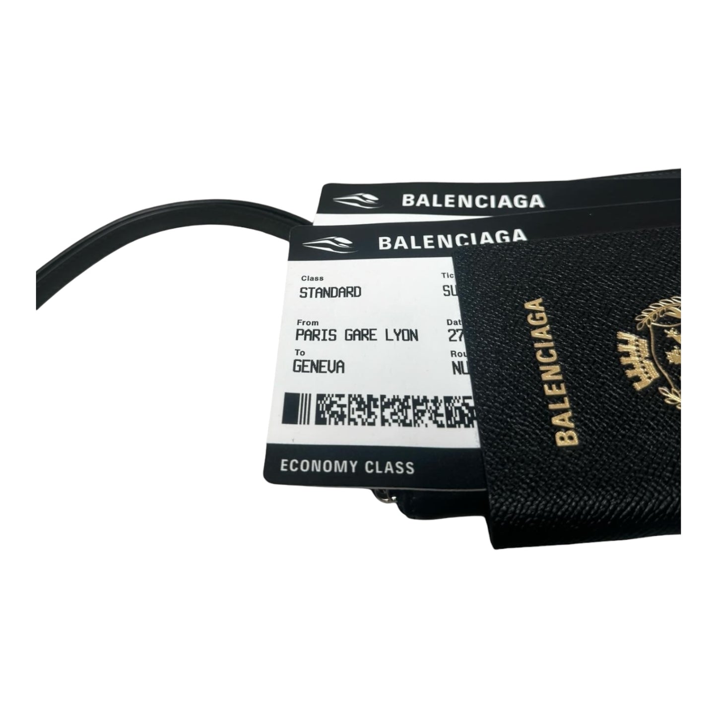 Balenciaga Passport Wallet With Lanyard