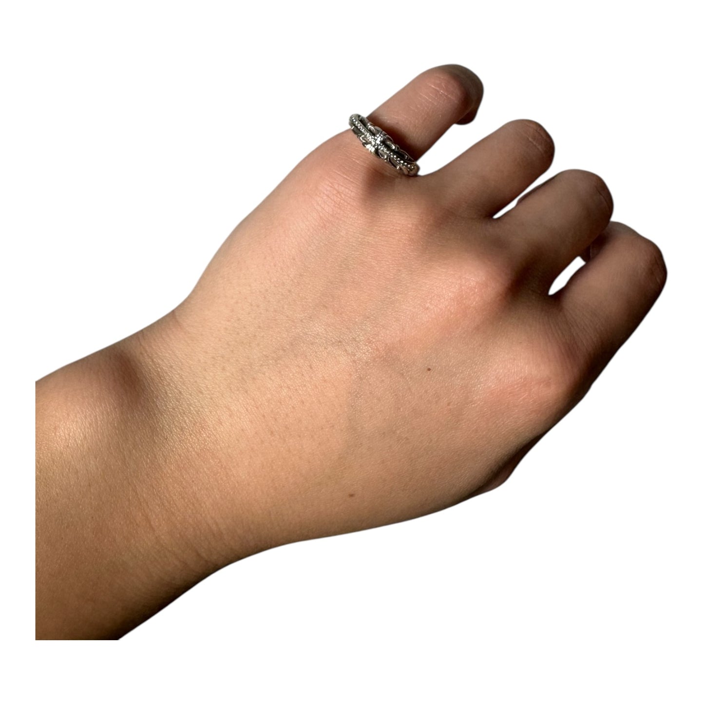 Chrome Hearts Diamond Baby Floral Ring