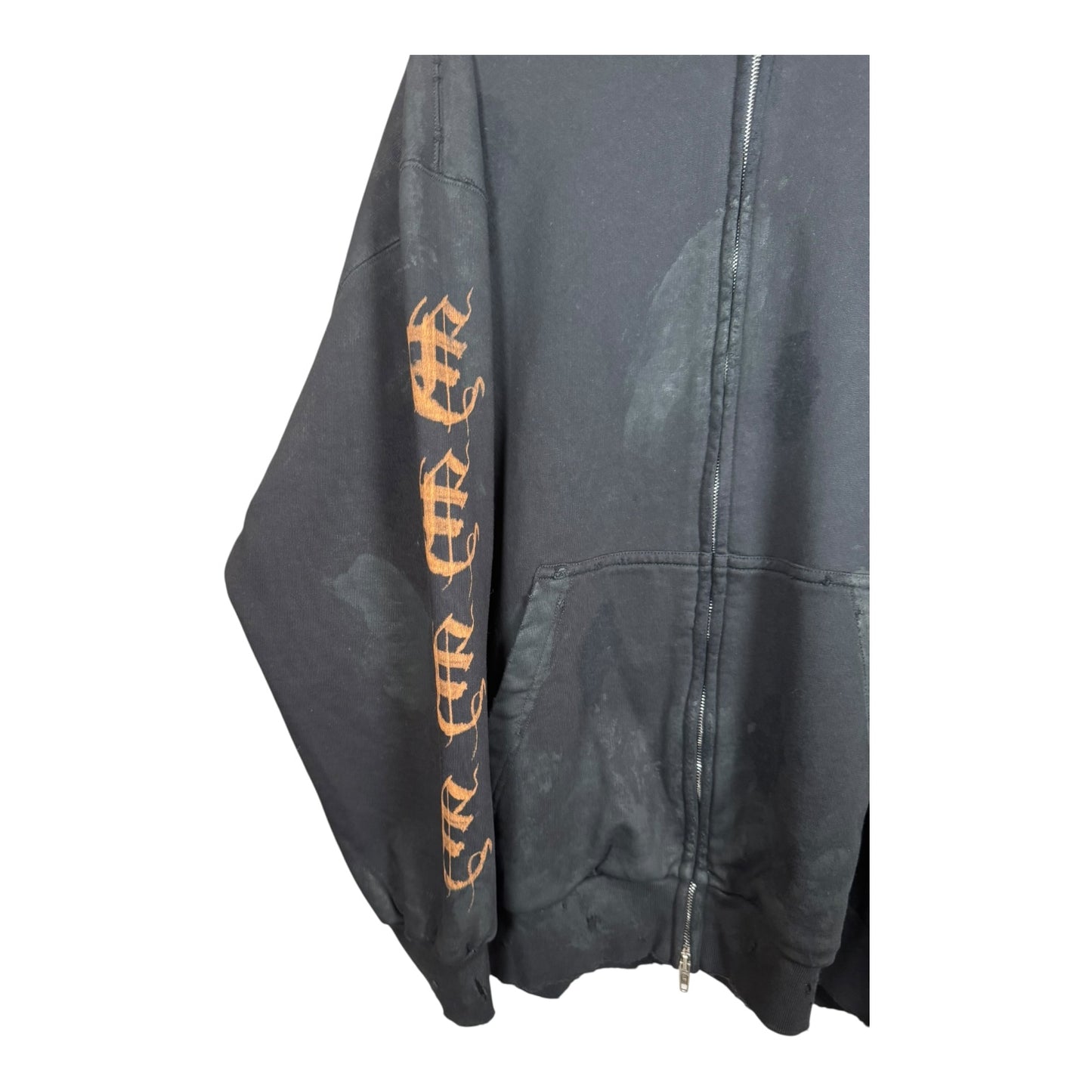 Balenciaga Heavy Metal Zip-Up Hoodie