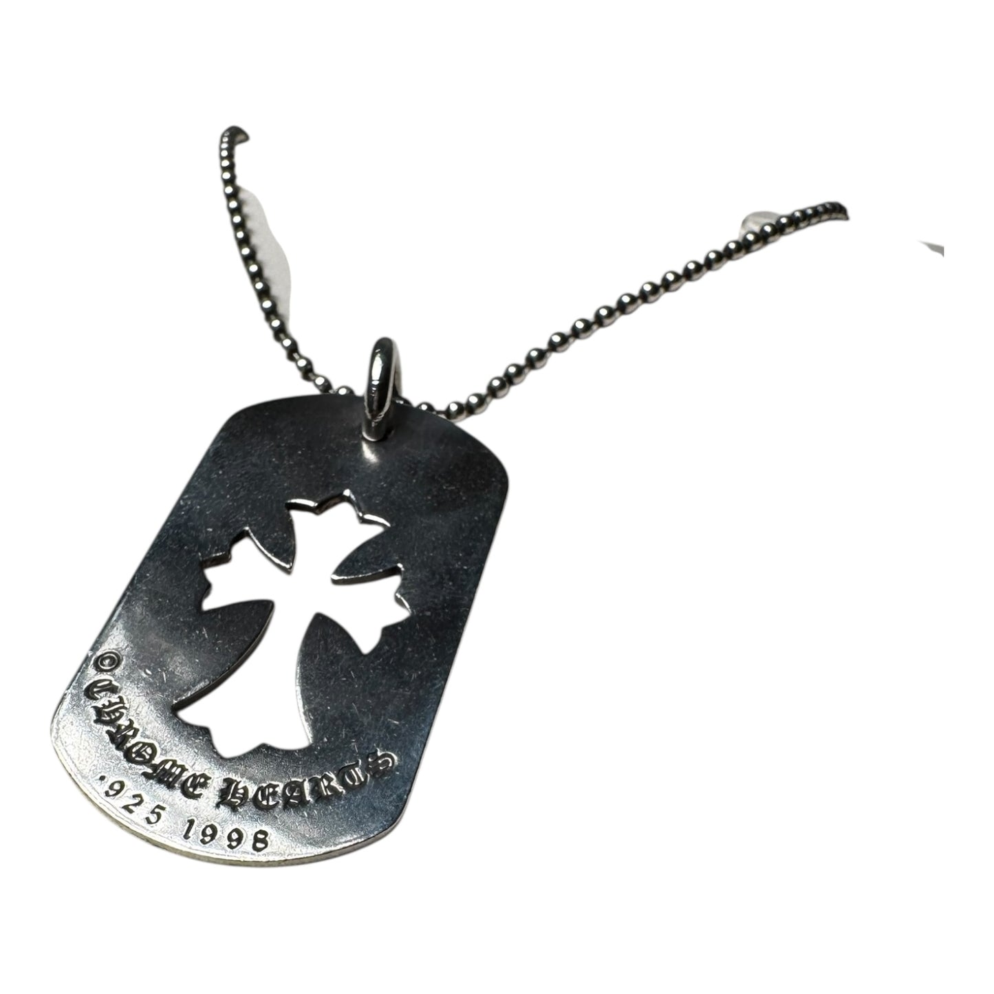 Chrome Hearts Cross Cutout Dog Tag