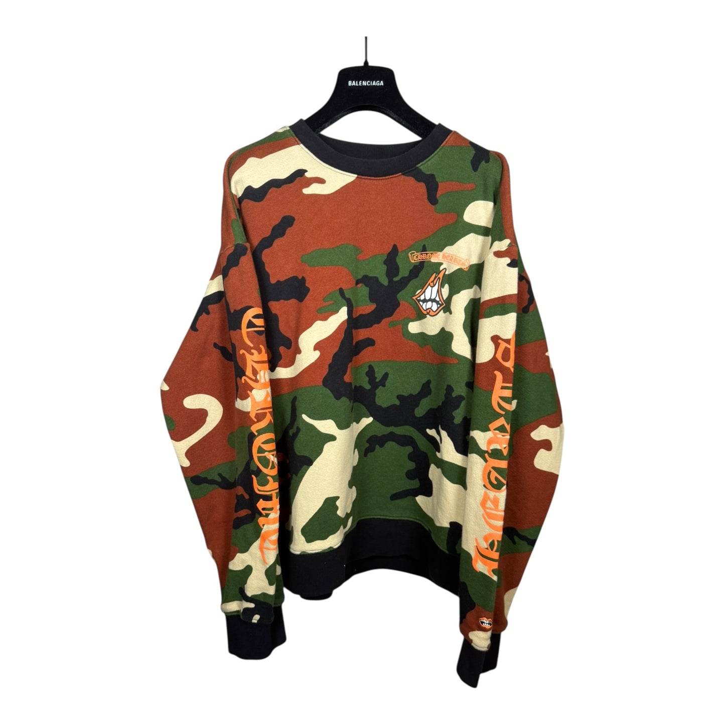 Chrome Hearts Camo Matty Boy Crewneck