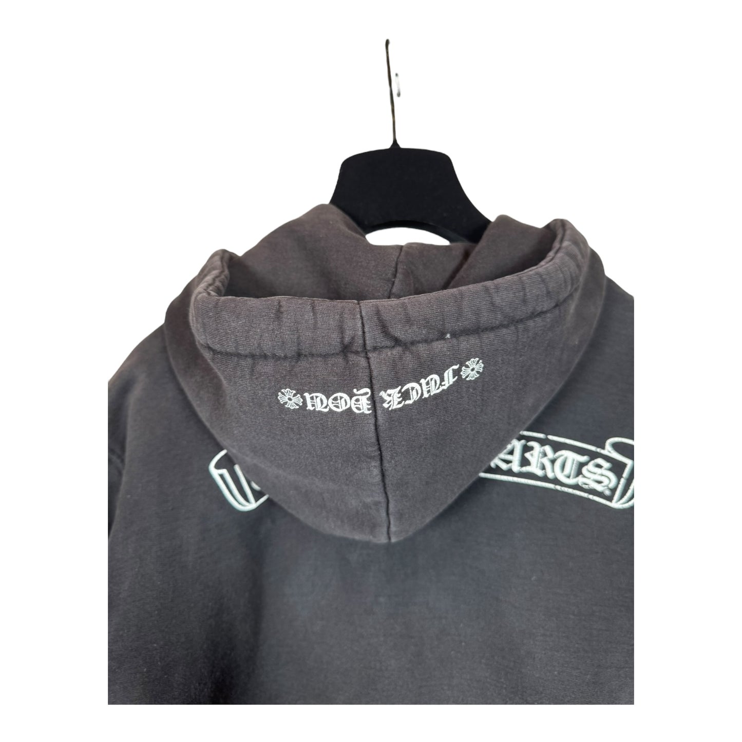 Chrome Hearts Scroll Logo Thermal Zip-Up Hoodie