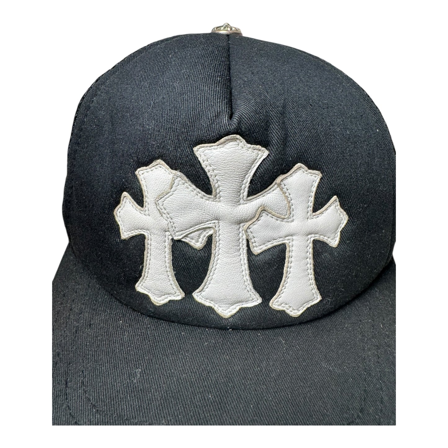 Chrome Hearts Triple Leather Cross Hat