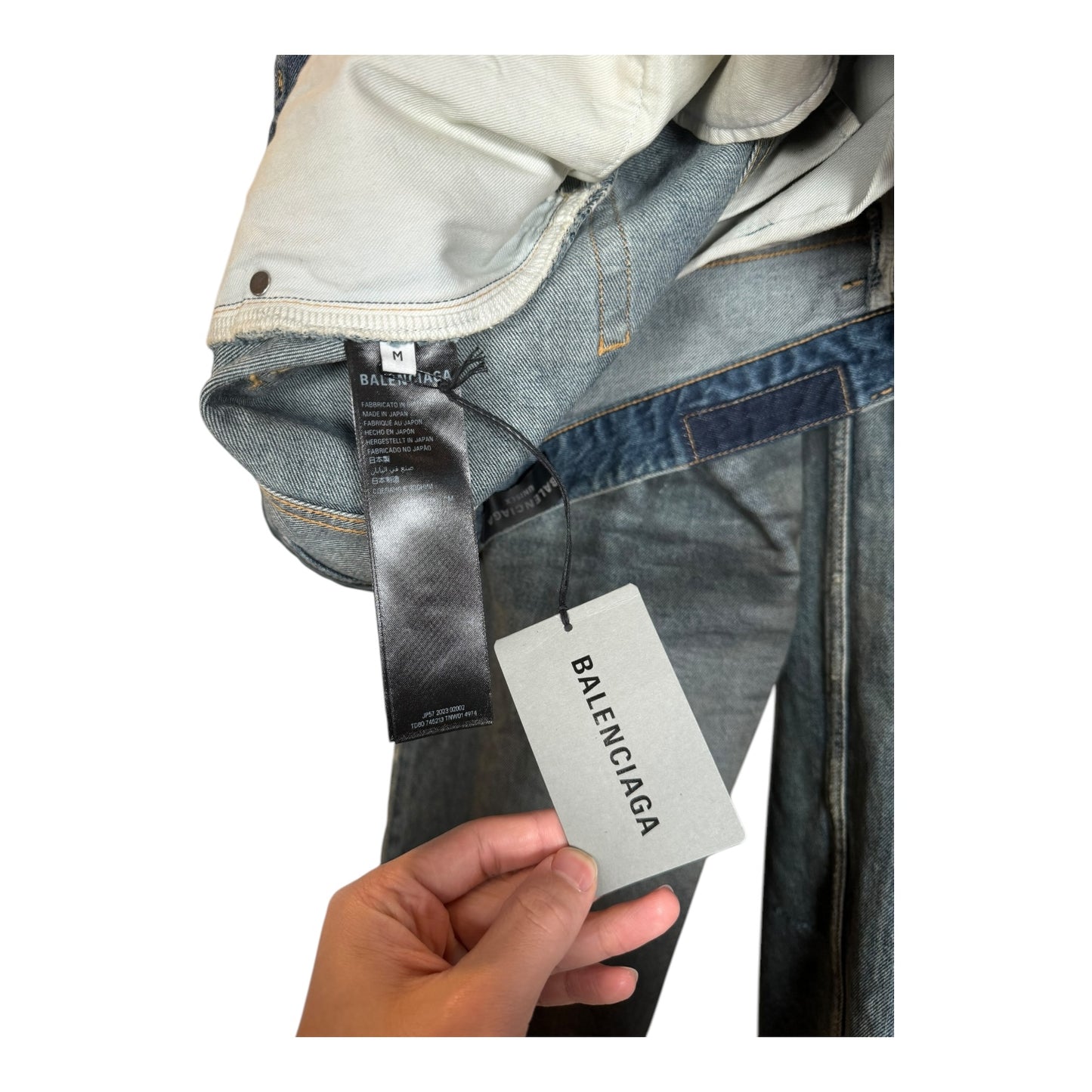 Balenciaga Destroyed Baggy Denim