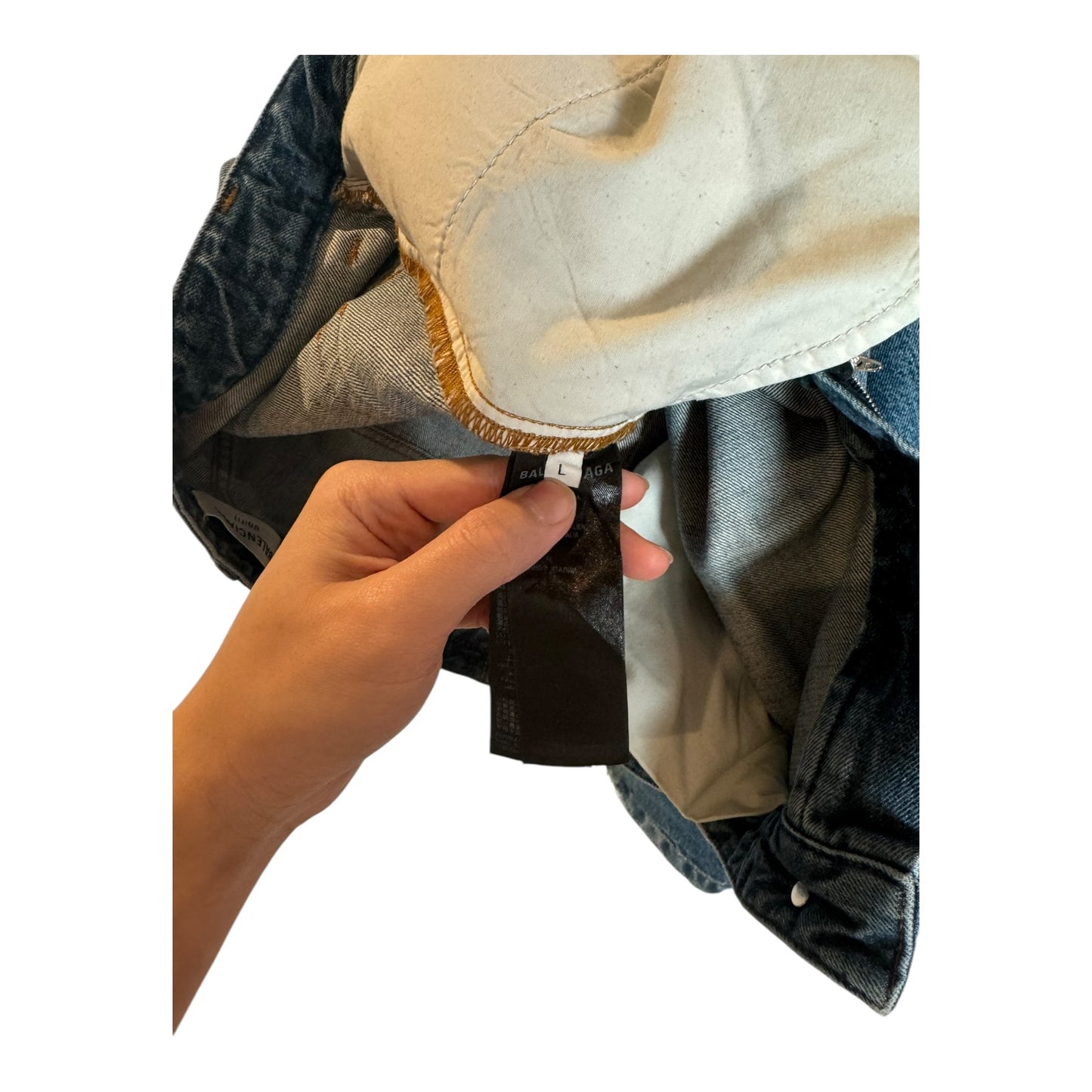 Balenciaga Lost Tape Distressed Baggy Denim