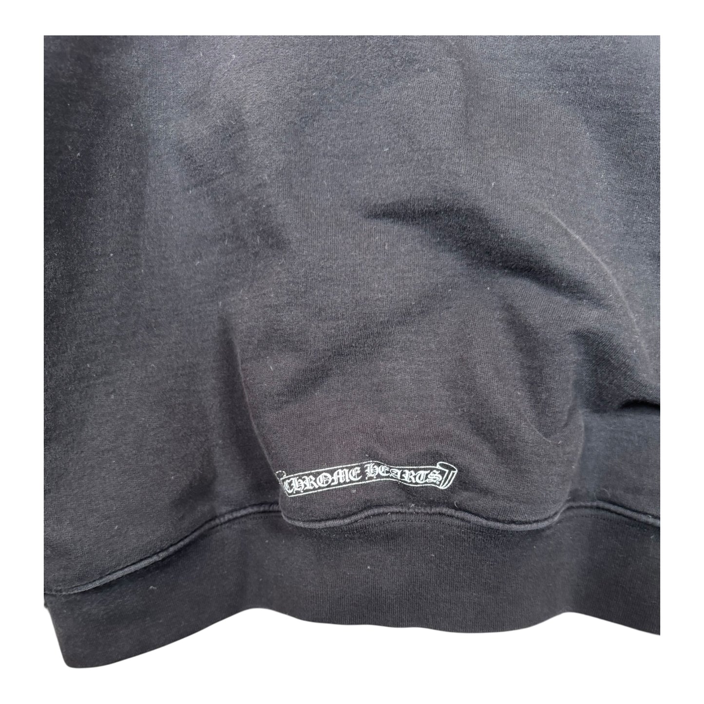 Chrome Hearts Scroll Logo Thermal Zip-Up Hoodie