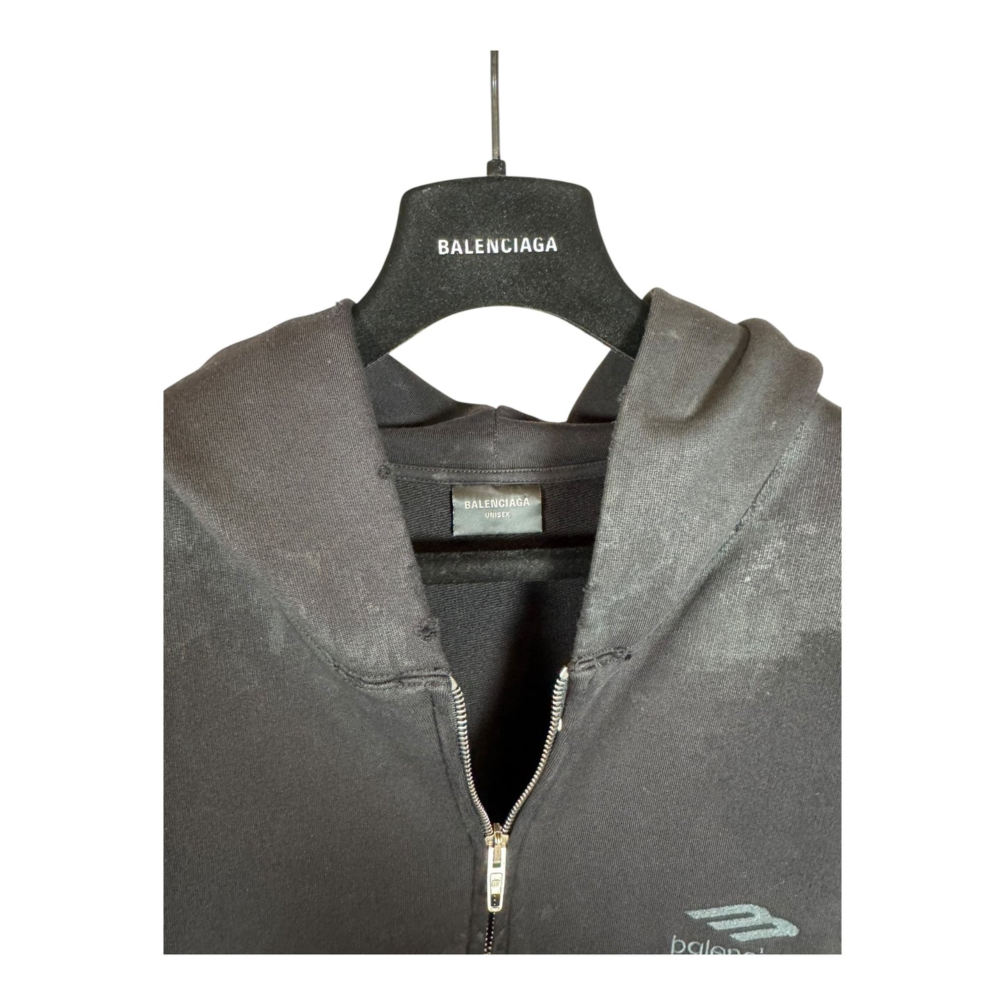 Balenciaga Heavy Metal Zip-Up Hoodie