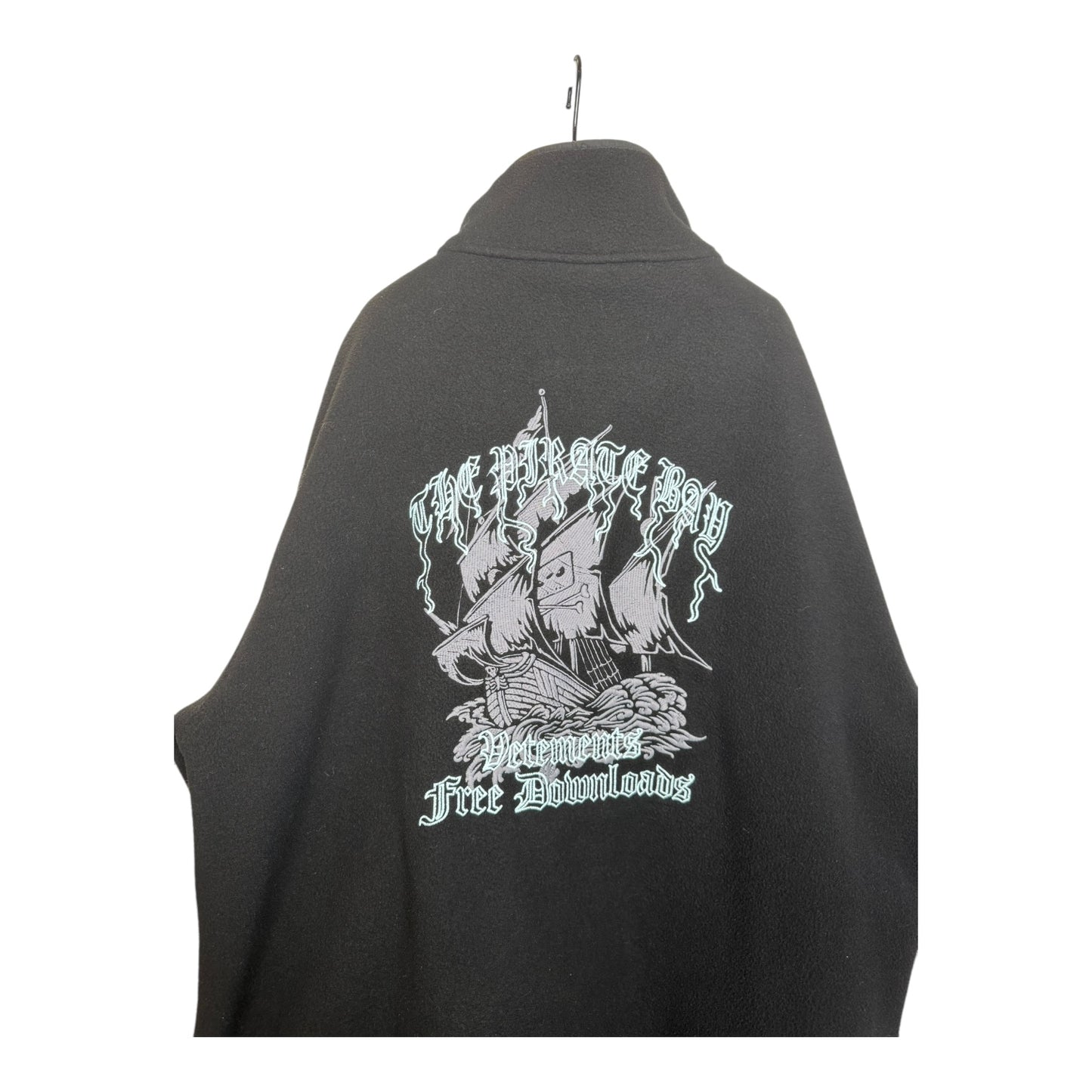 Vetements Pirate Bay Zip-Up Fleece