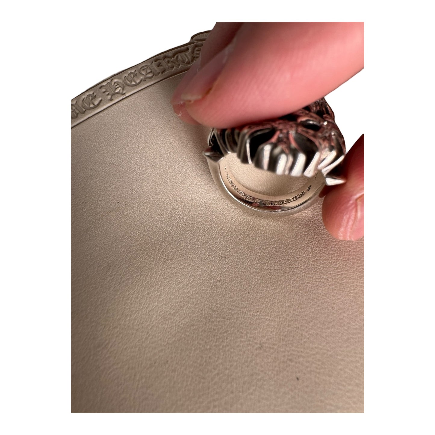 Chrome Hearts Pave Chain Maille Ring