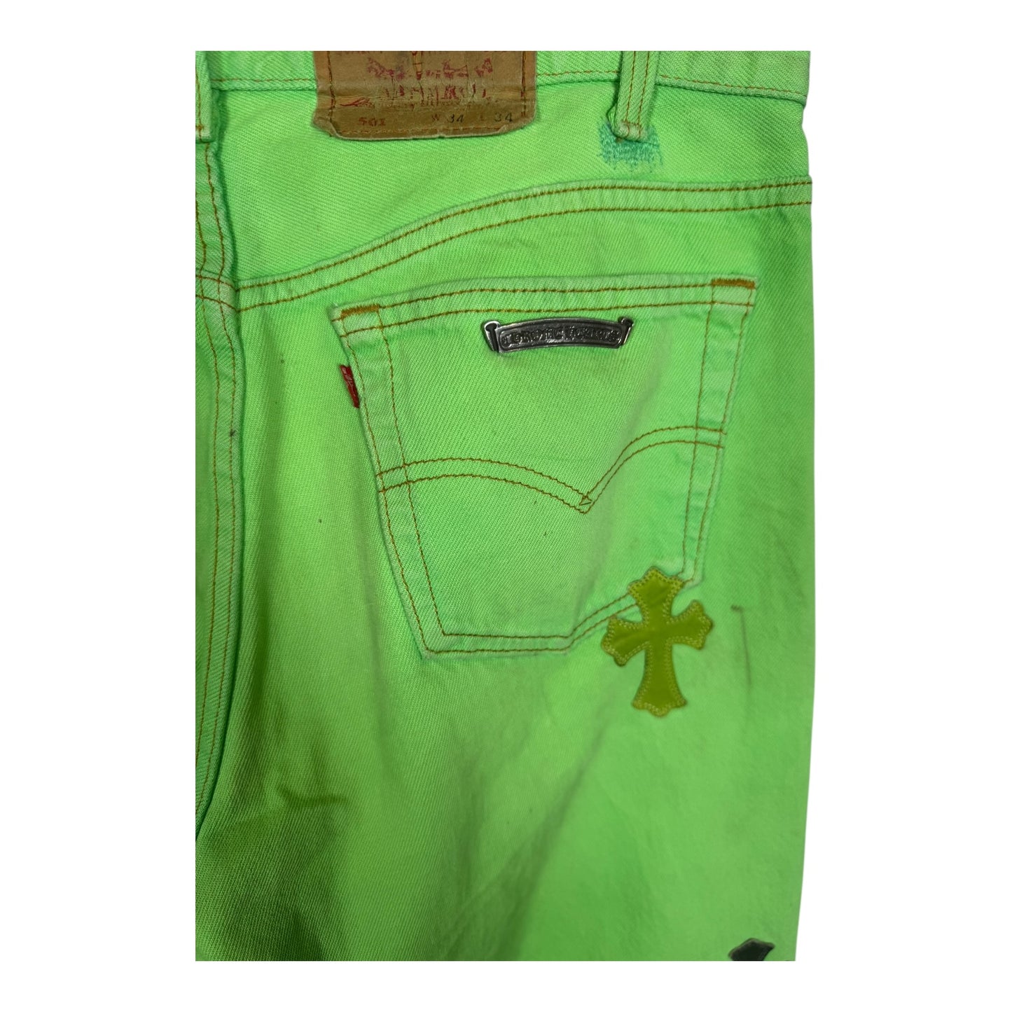 Chrome Hearts Matty Boy Sex Records Patch Denim