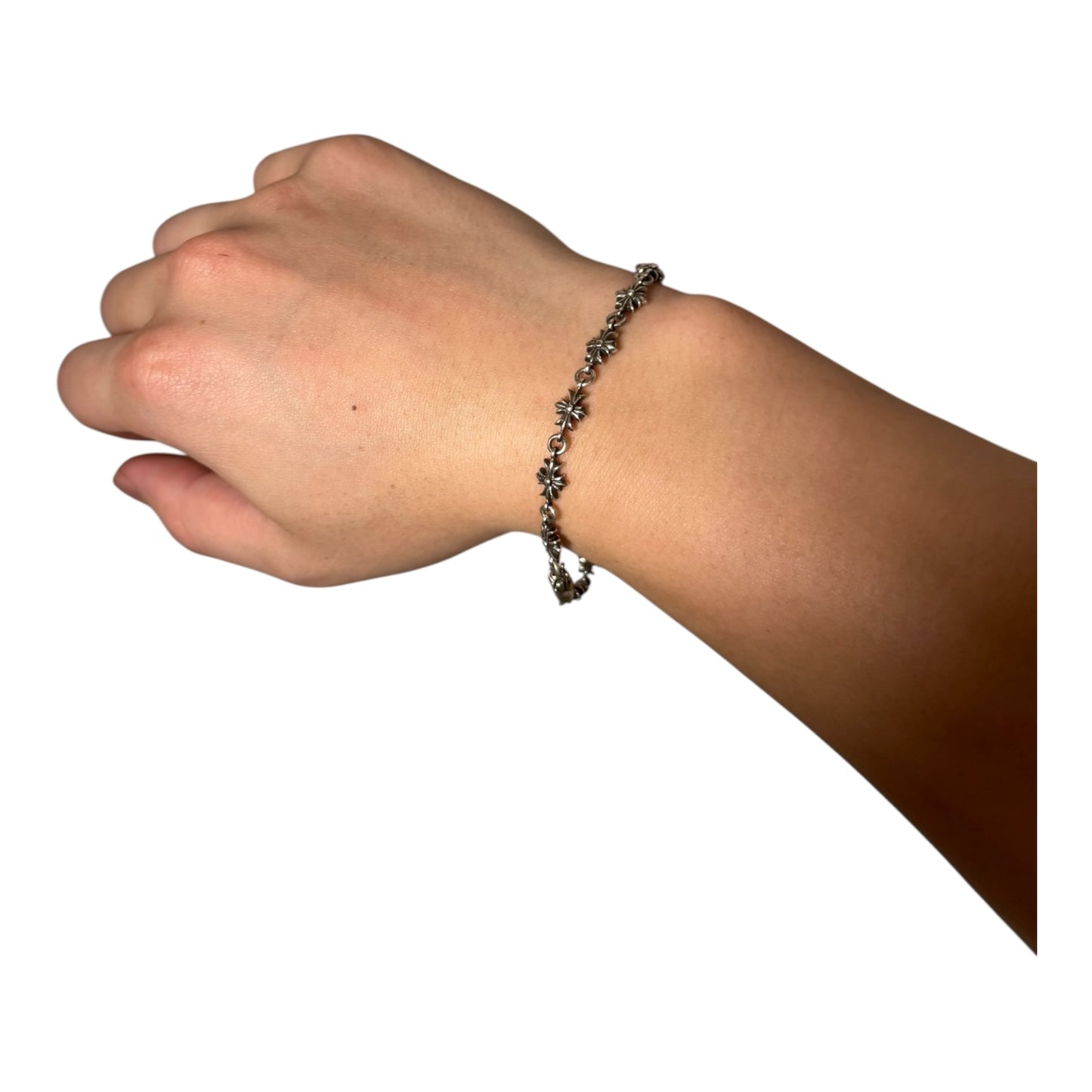 Chrome Hearts Black Diamond Tiny E Bracelet