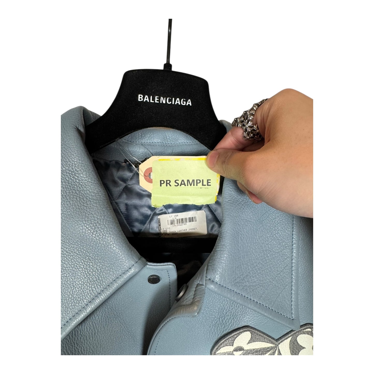 Louis Vuitton Long Leather Coach Jacket