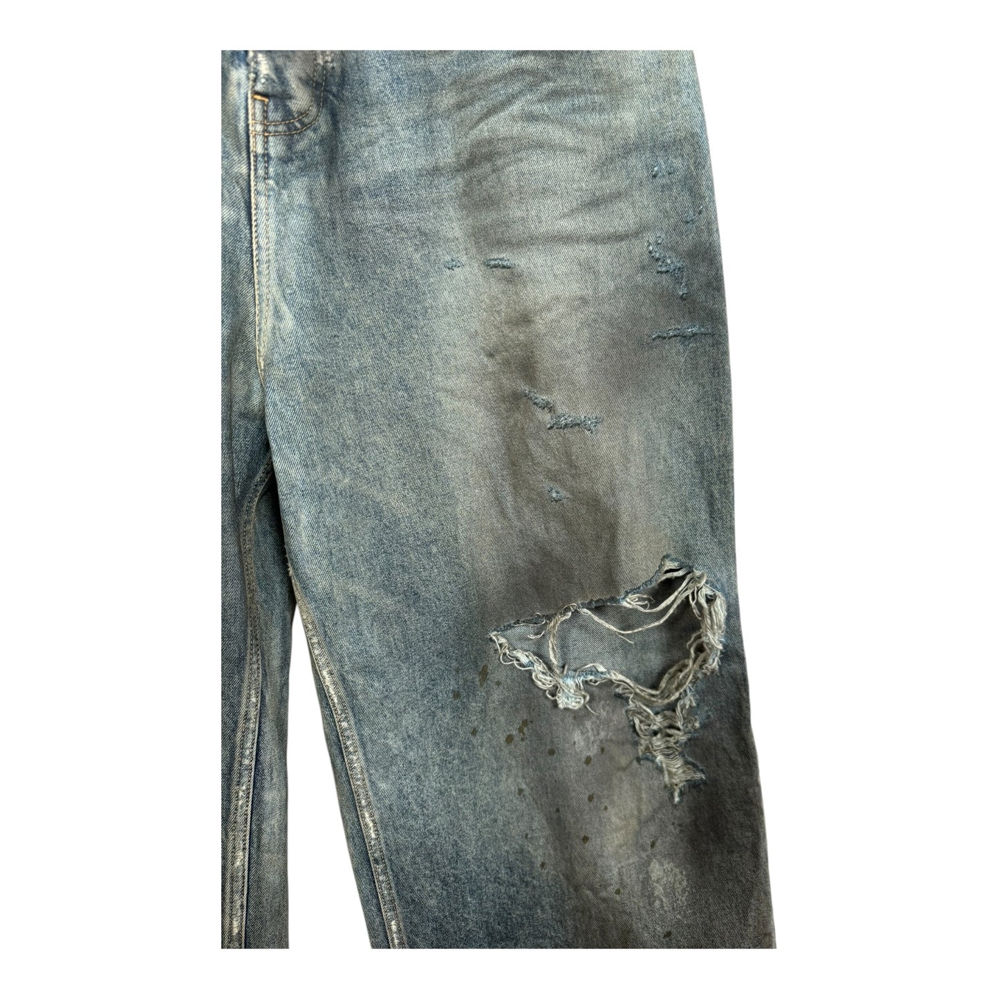 Balenciaga Destroyed Baggy Denim