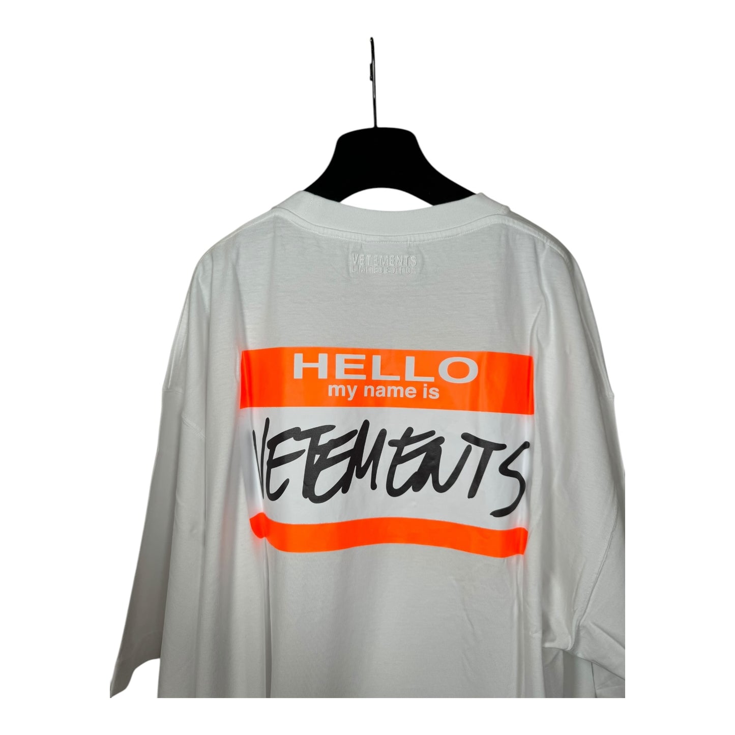 Vetements Hello My Name Is T-Shirt