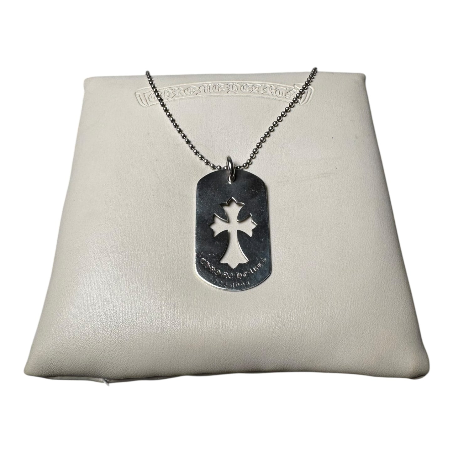 Chrome Hearts Cross Cutout Dog Tag