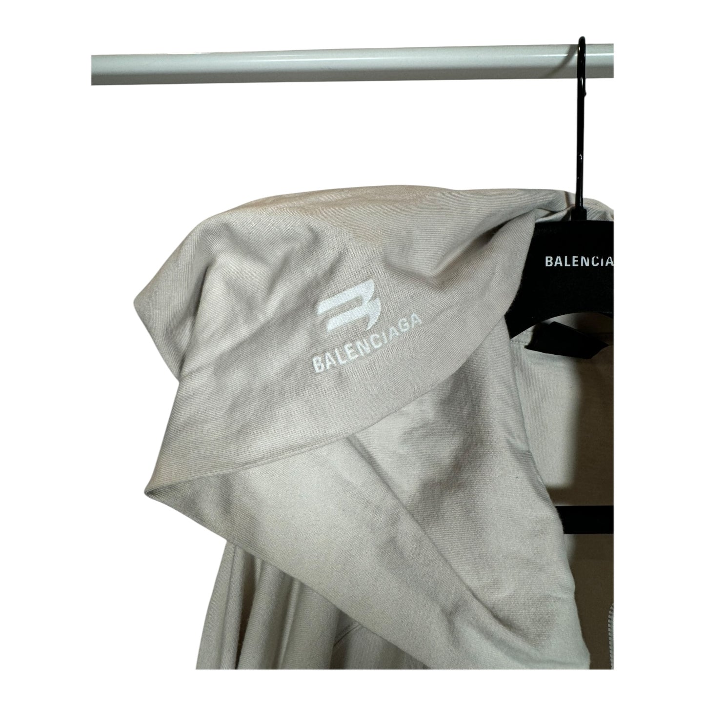 Balenciaga Sample Sporty B Zip-Up Hoodie