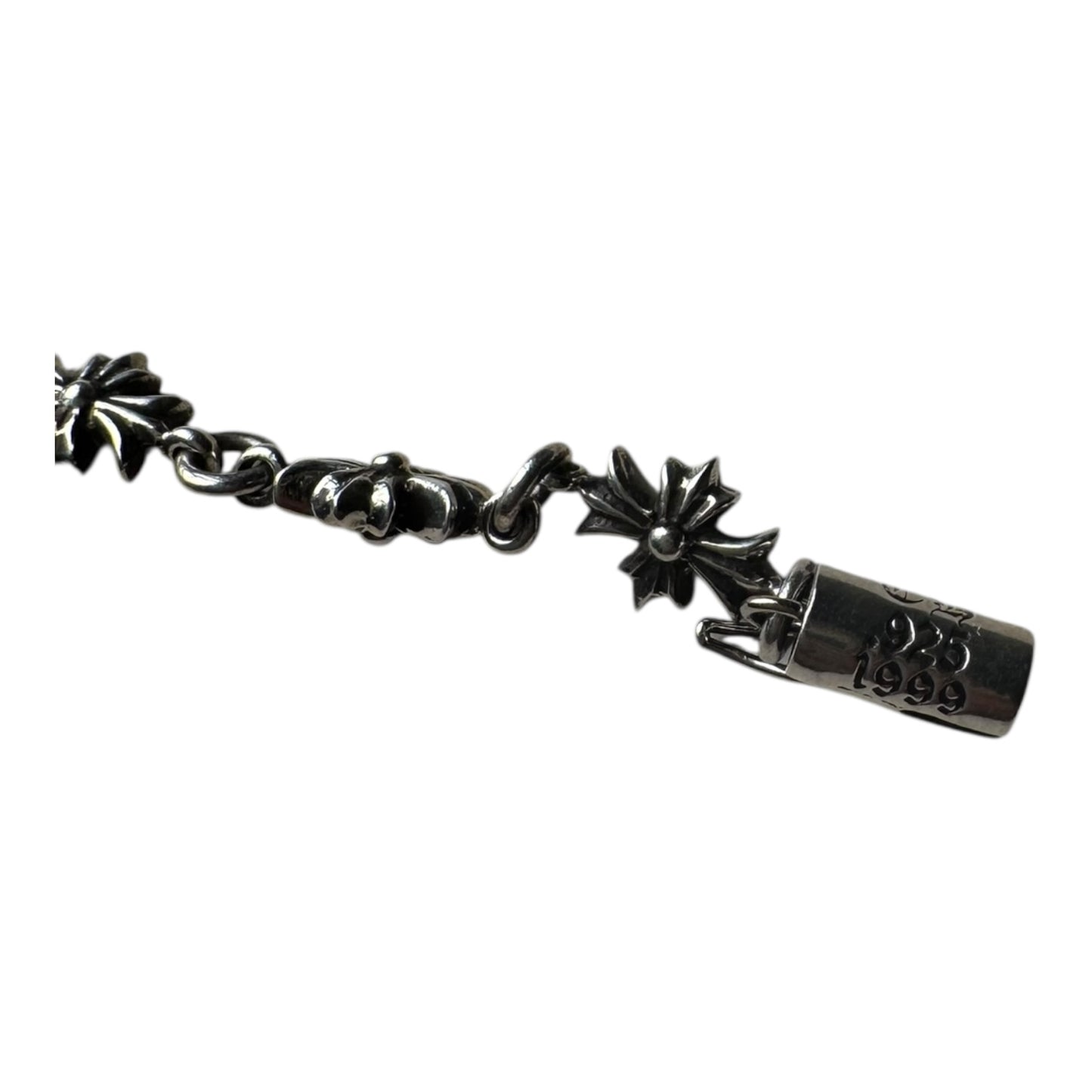Chrome Hearts Black Diamond Tiny E Bracelet