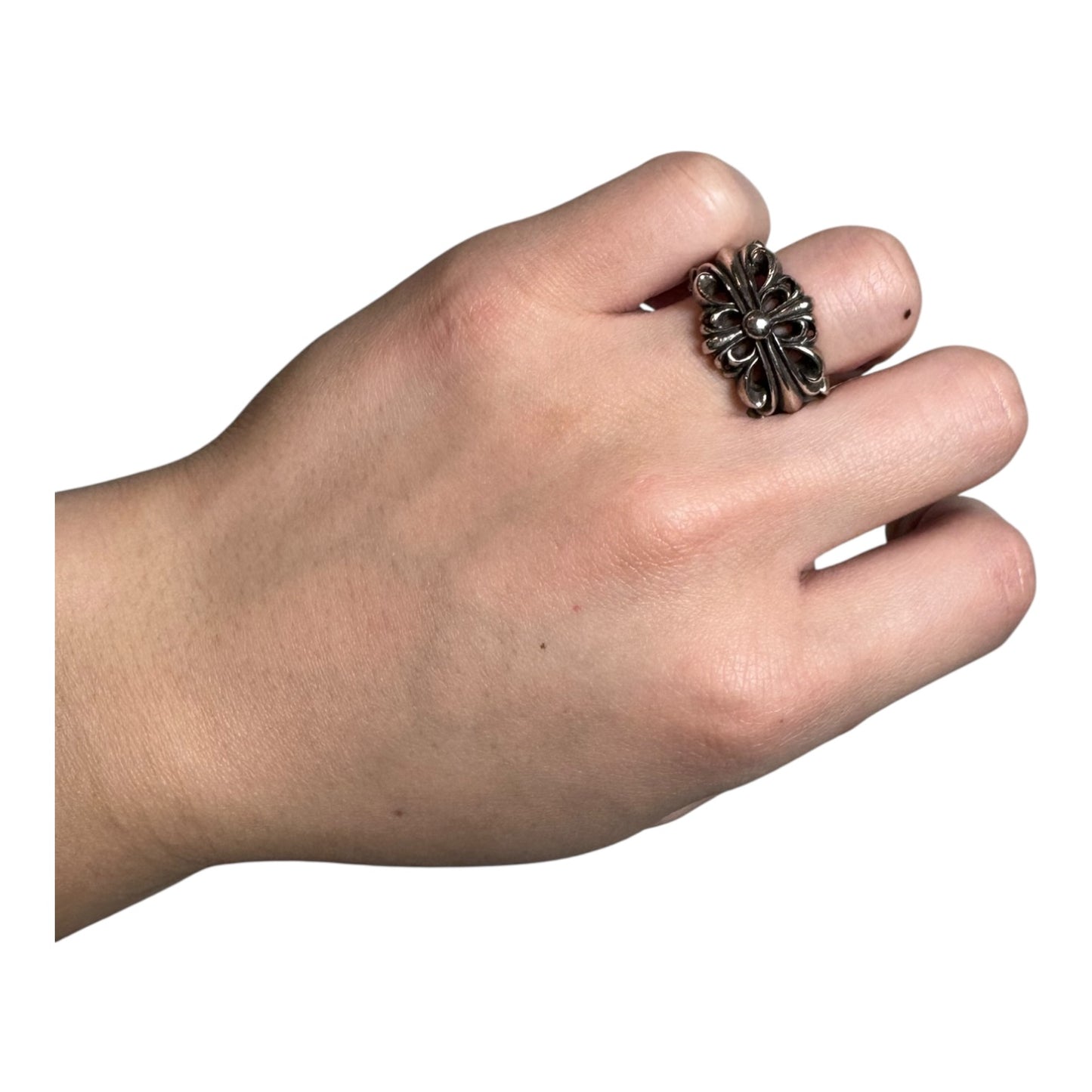 Chrome Hearts Double Floral Ring