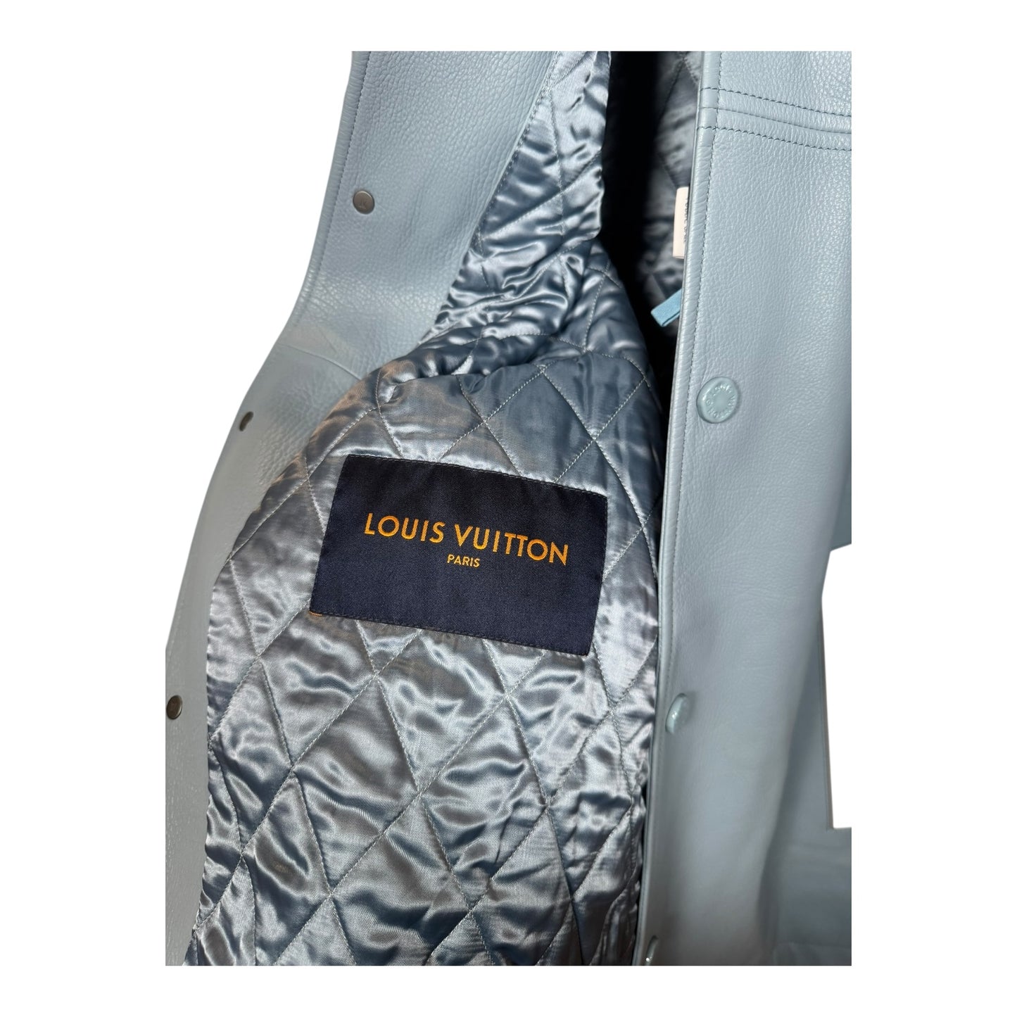 Louis Vuitton Long Leather Coach Jacket