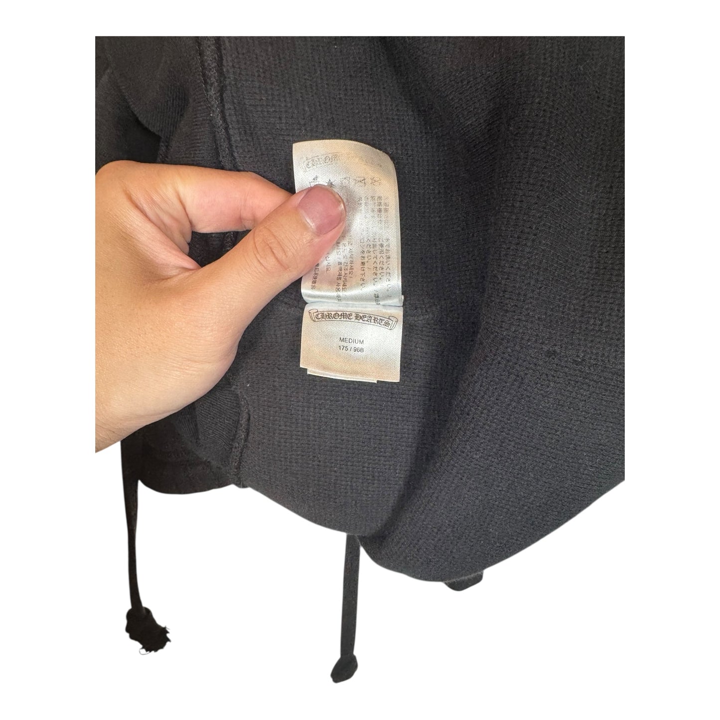 Chrome Hearts Scroll Logo Thermal Zip-Up Hoodie