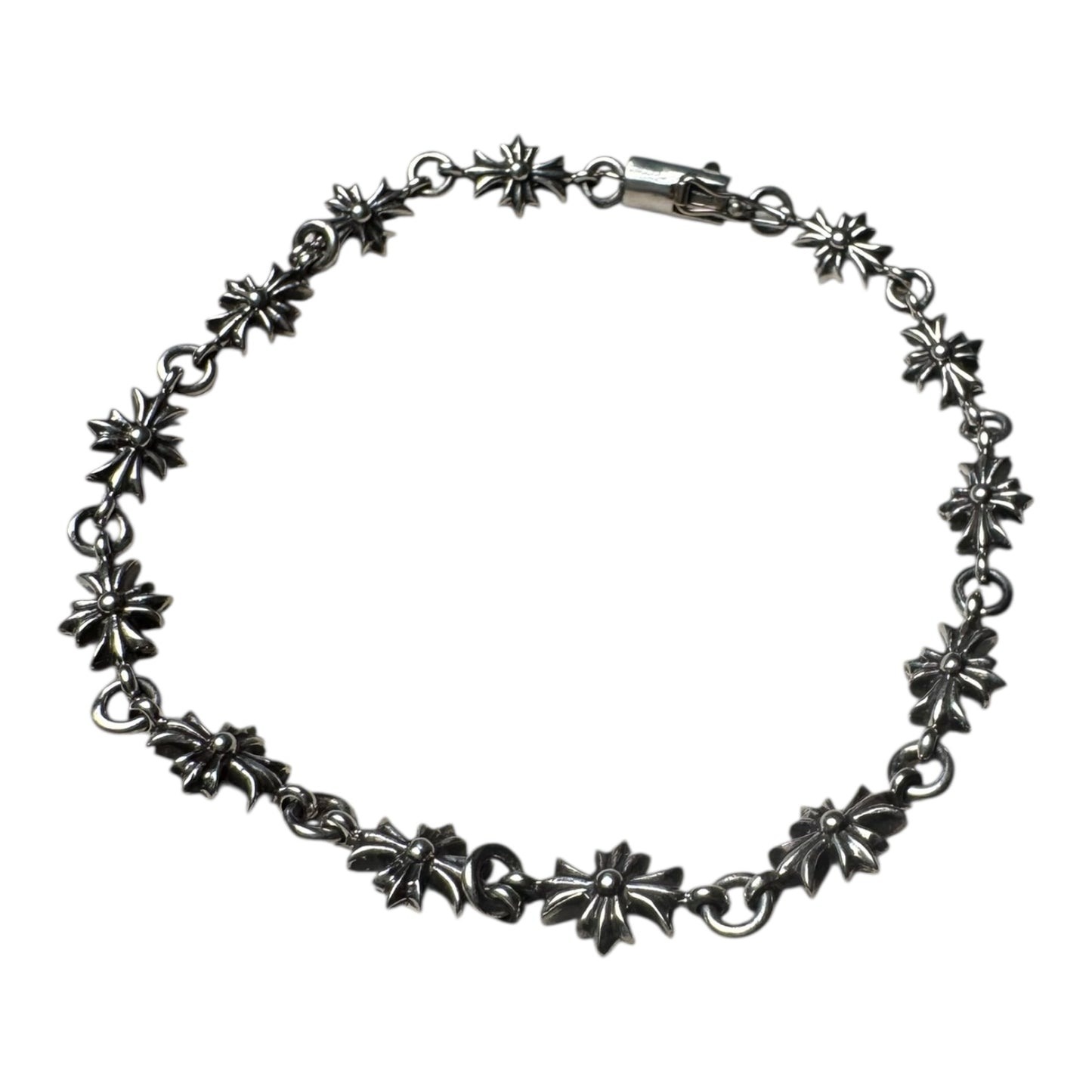 Chrome Hearts Black Diamond Tiny E Bracelet