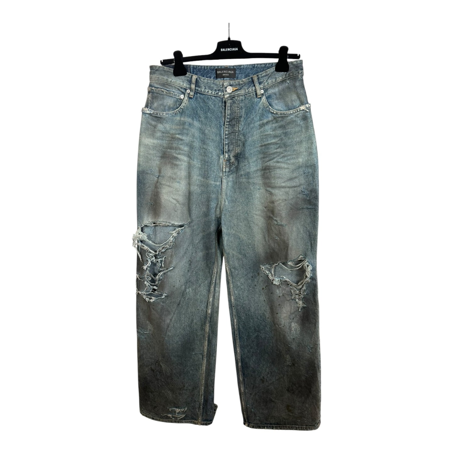 Balenciaga Destroyed Baggy Denim