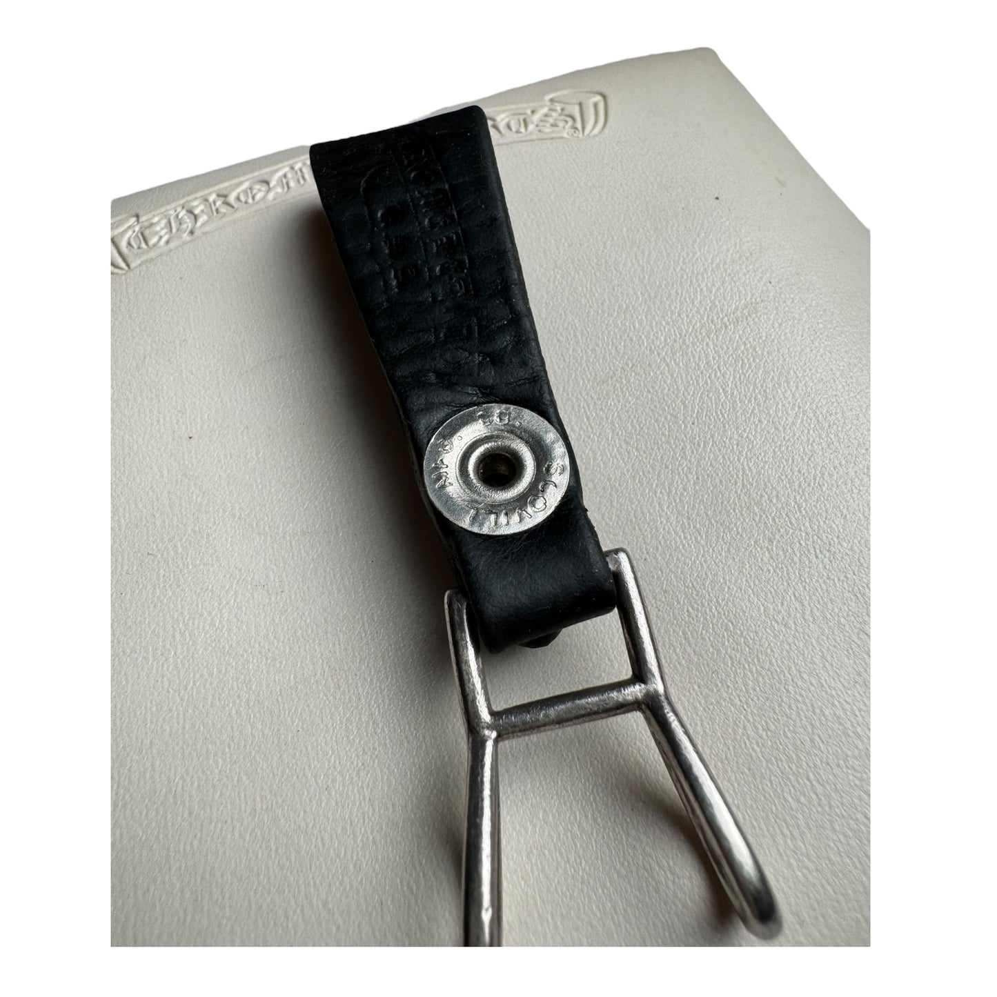 Chrome Hearts Fluerball Leather Belt Loop