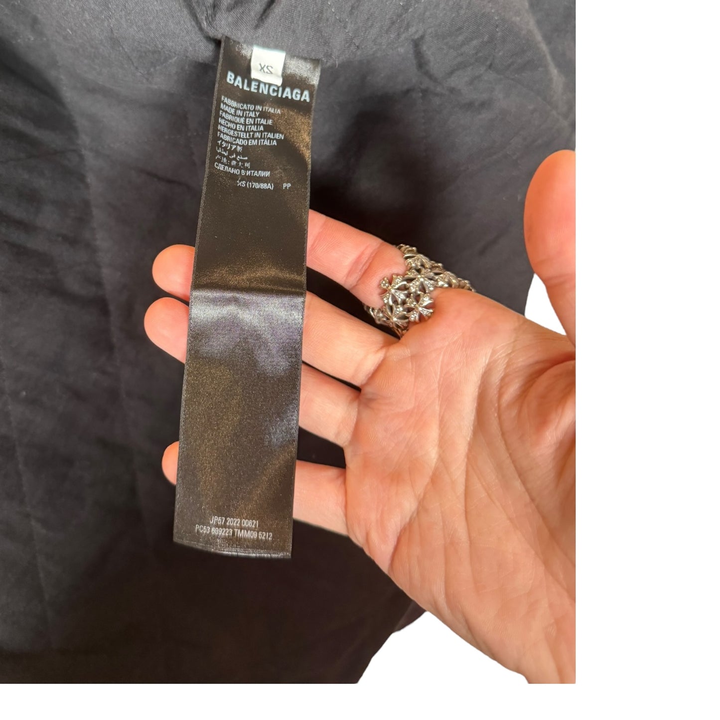 Balenciaga Padded Flannel Jacket