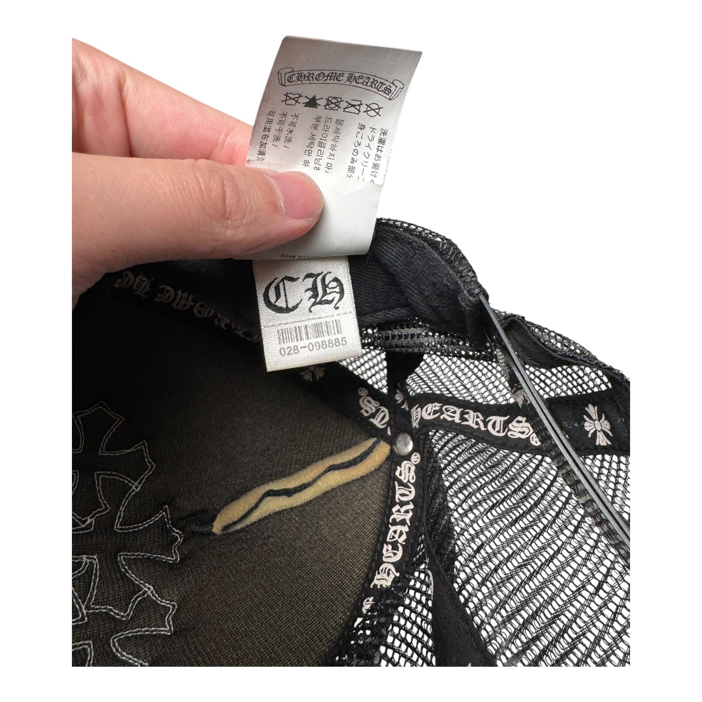 Chrome Hearts Triple Leather Cross Hat