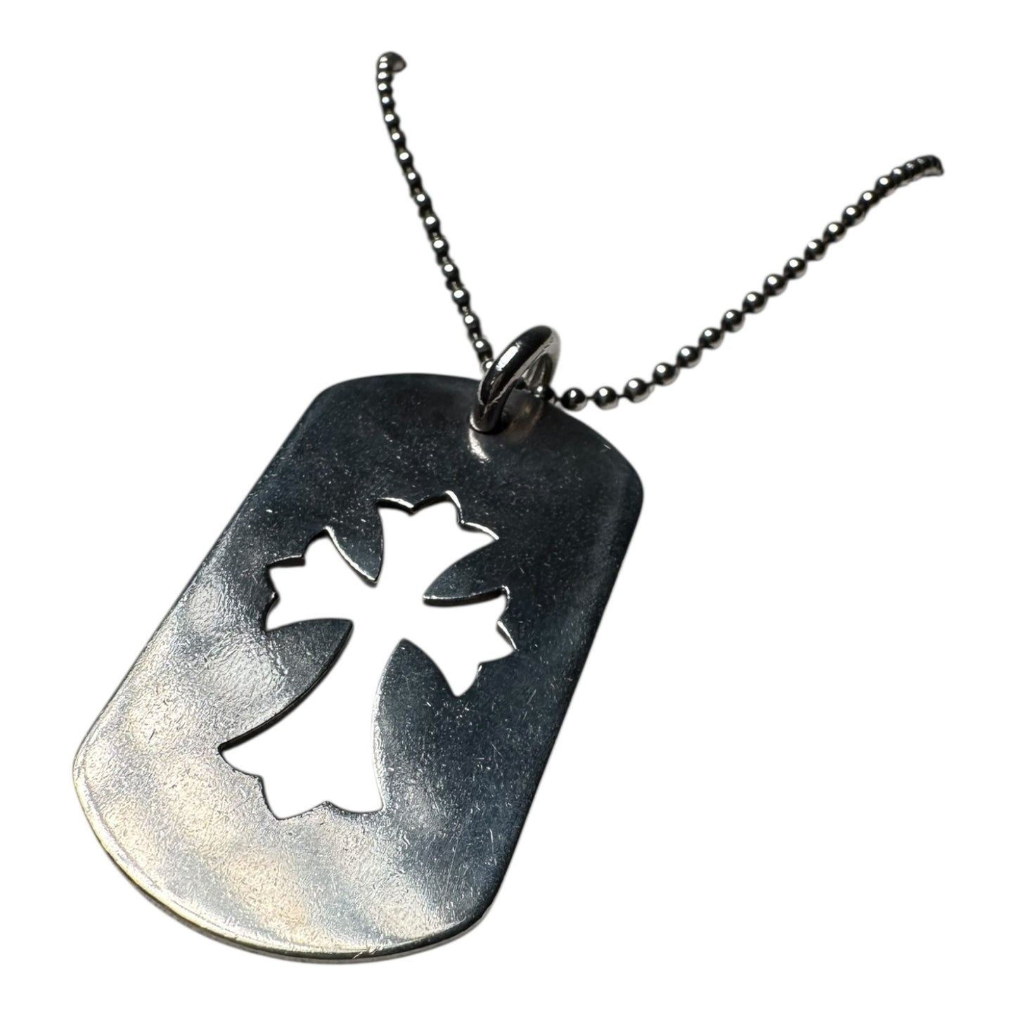 Chrome Hearts Cross Cutout Dog Tag
