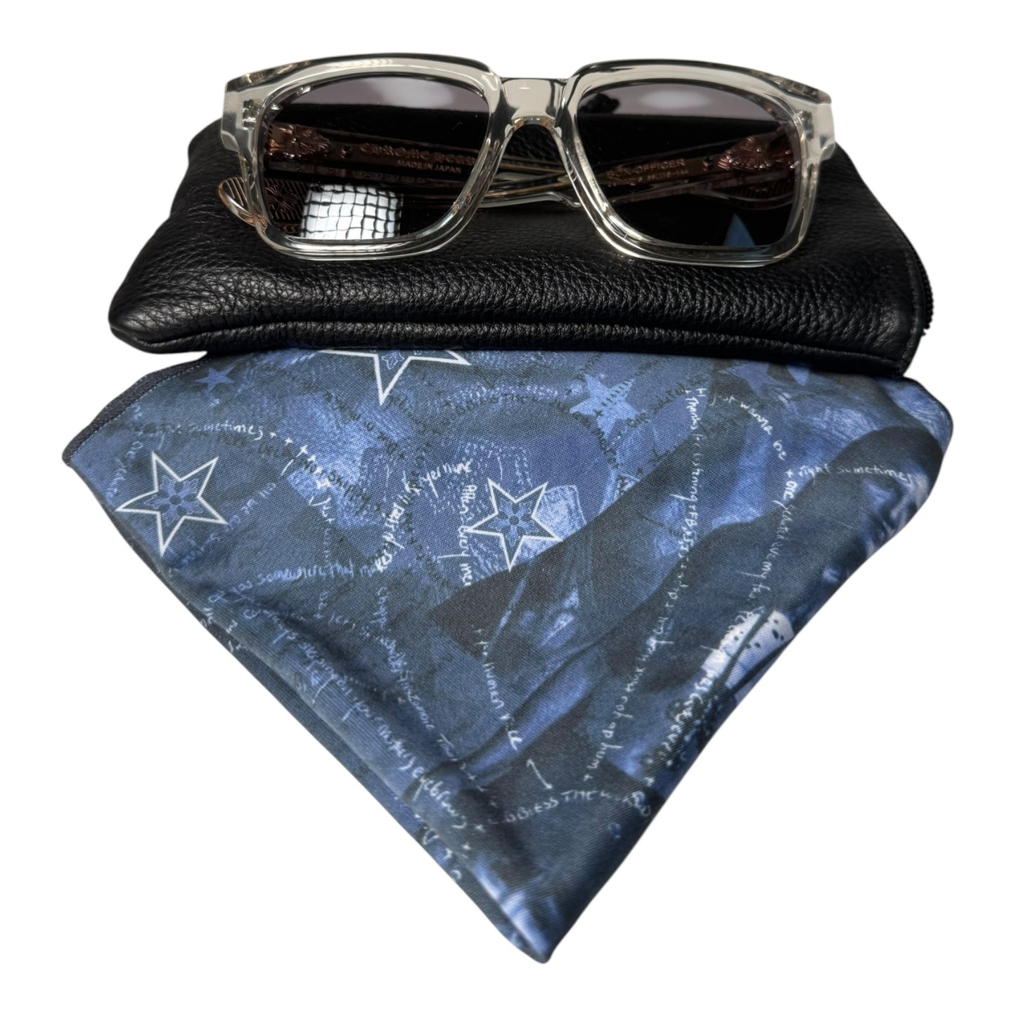 Chrome Hearts Crystal Box Officer Sunglasses