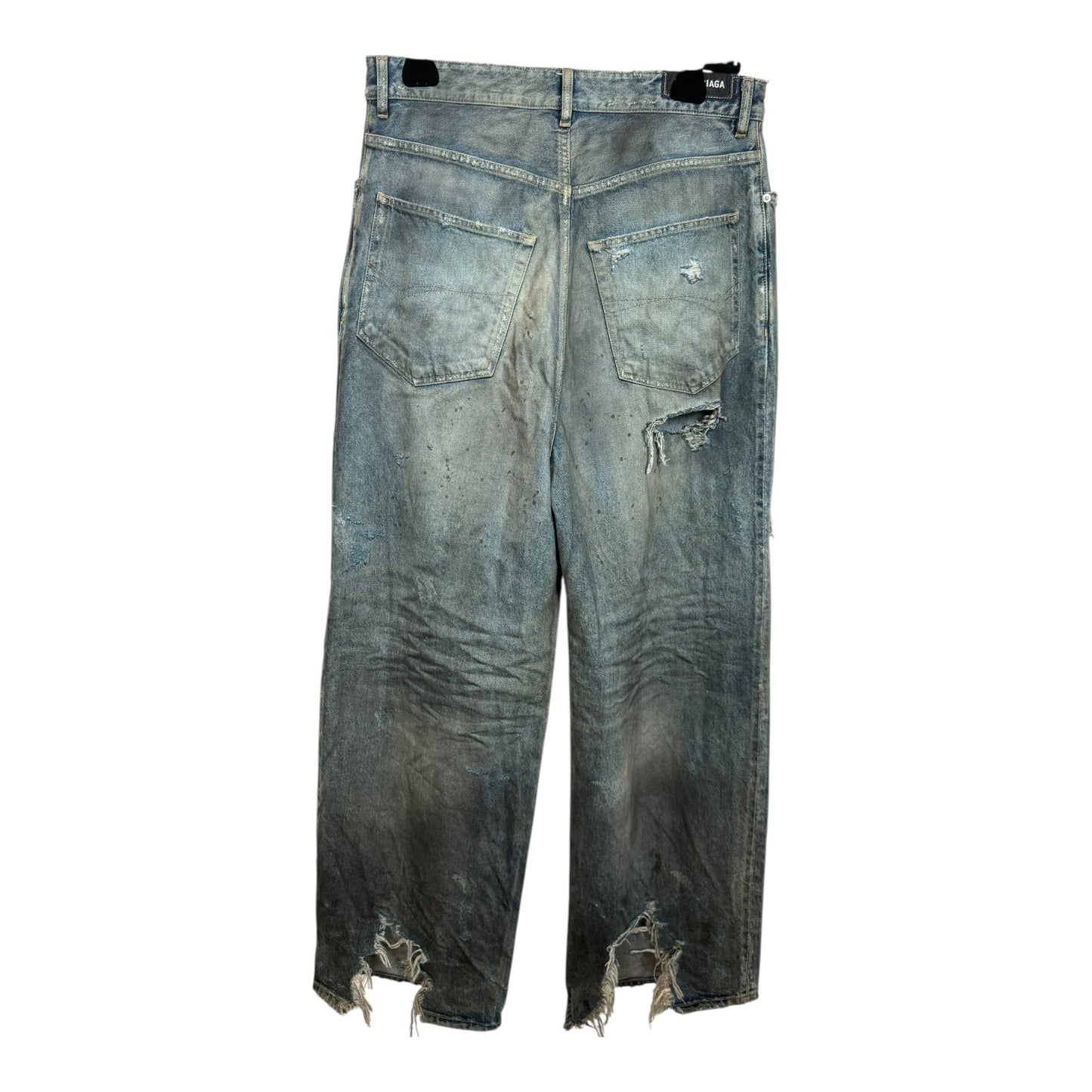 Balenciaga Destroyed Baggy Denim