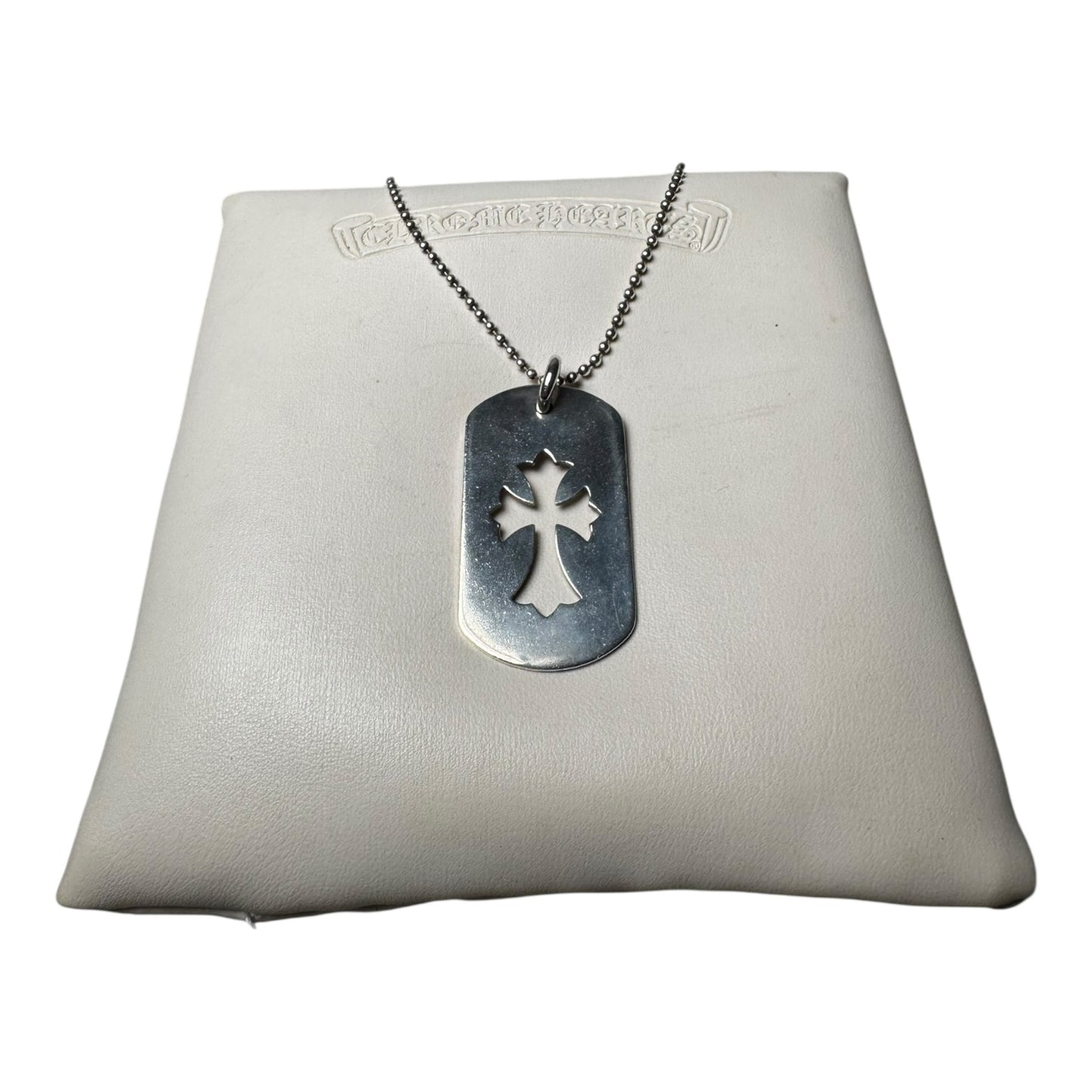 Chrome Hearts Cross Cutout Dog Tag