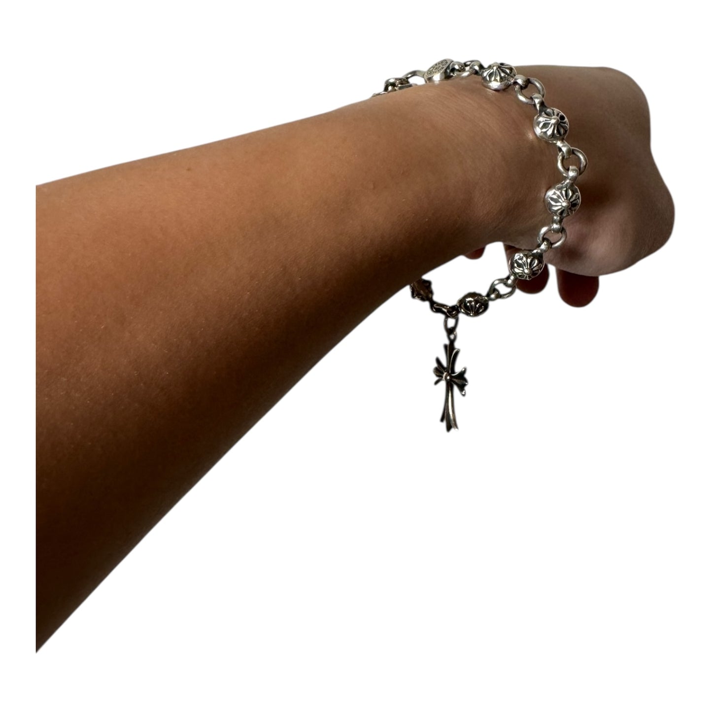 Chrome Hearts Crossball Cross Bracelet