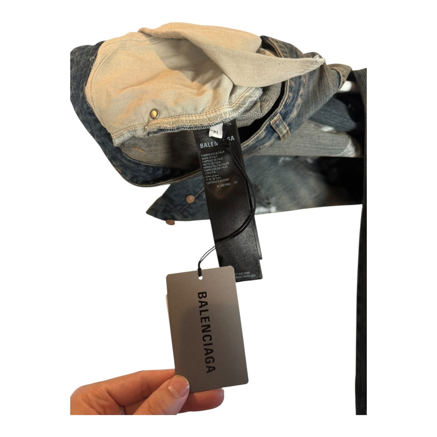 Balenciaga Mudwash Graffiti Baggy Denim