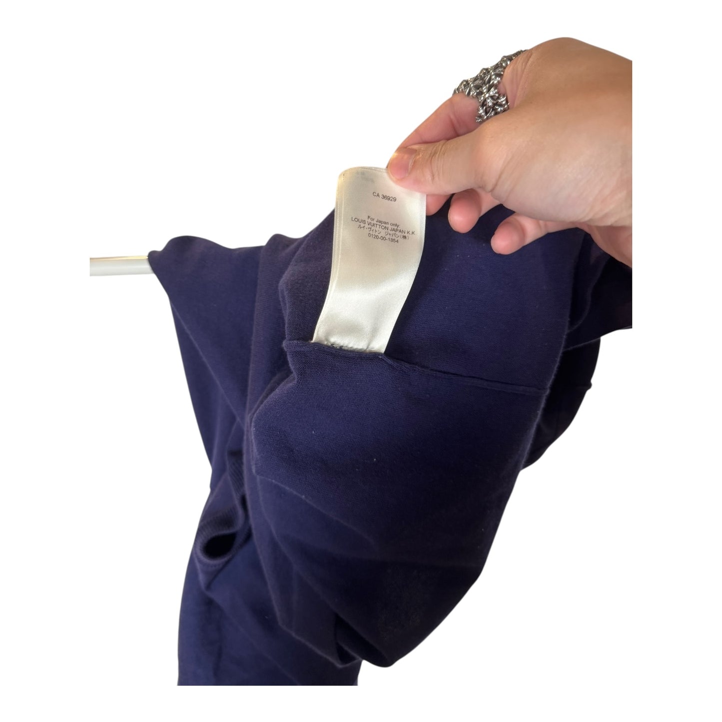 Louis Vuitton Cursive Logo Knit T-Shirt