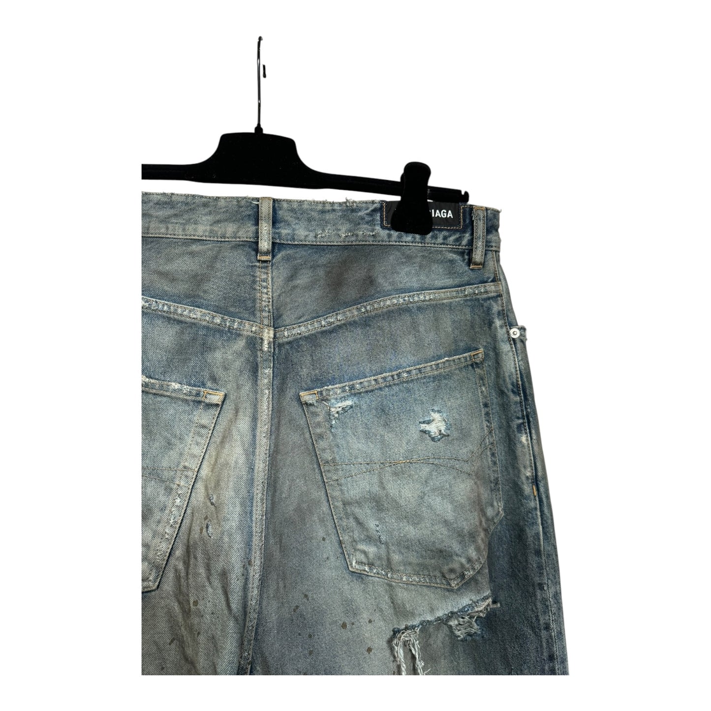 Balenciaga Destroyed Baggy Denim