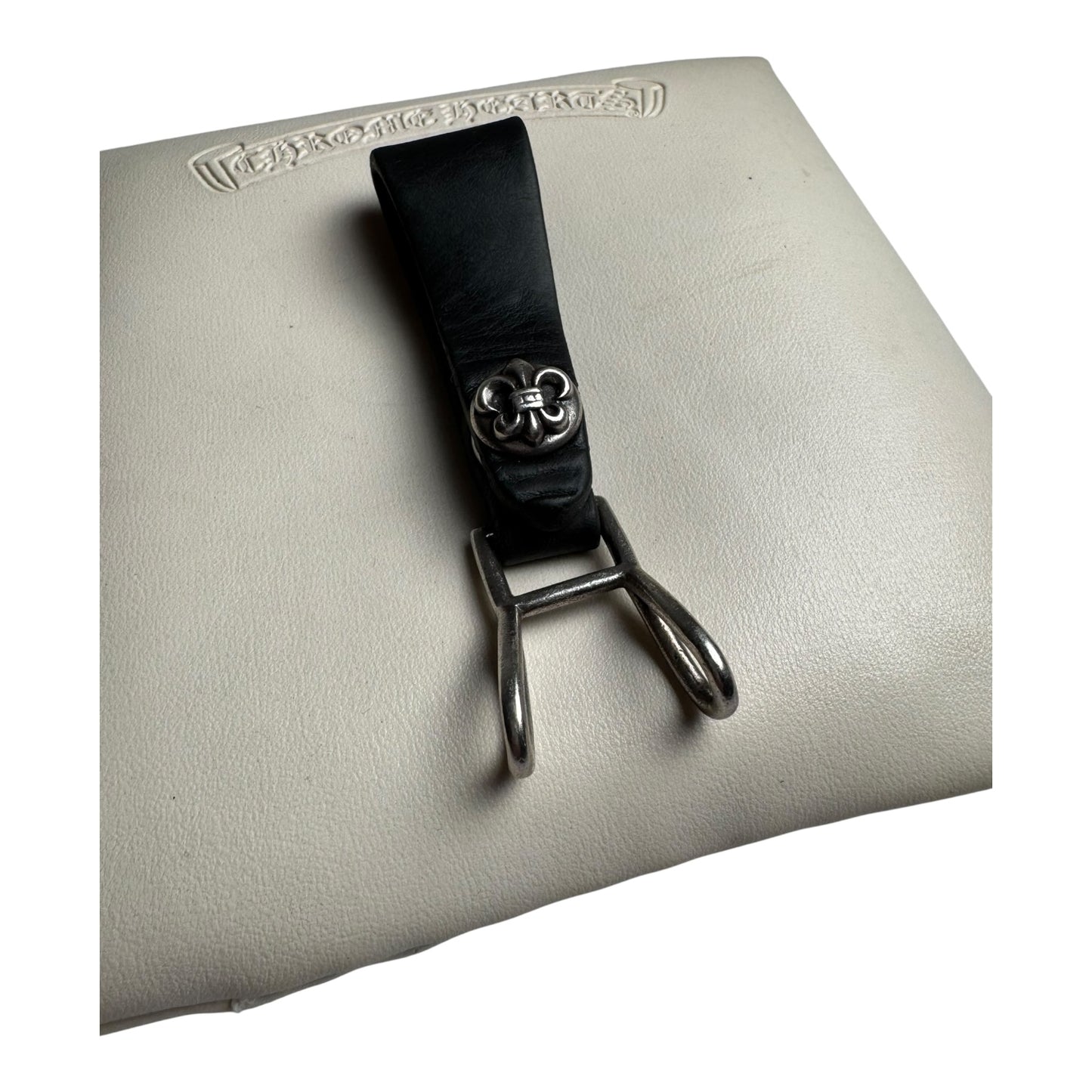 Chrome Hearts Fluerball Leather Belt Loop