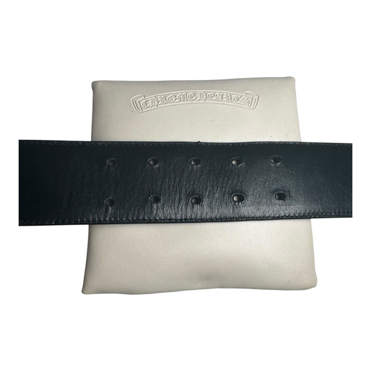 Chrome Hearts Alligator Leather Double Pin Roller Belt
