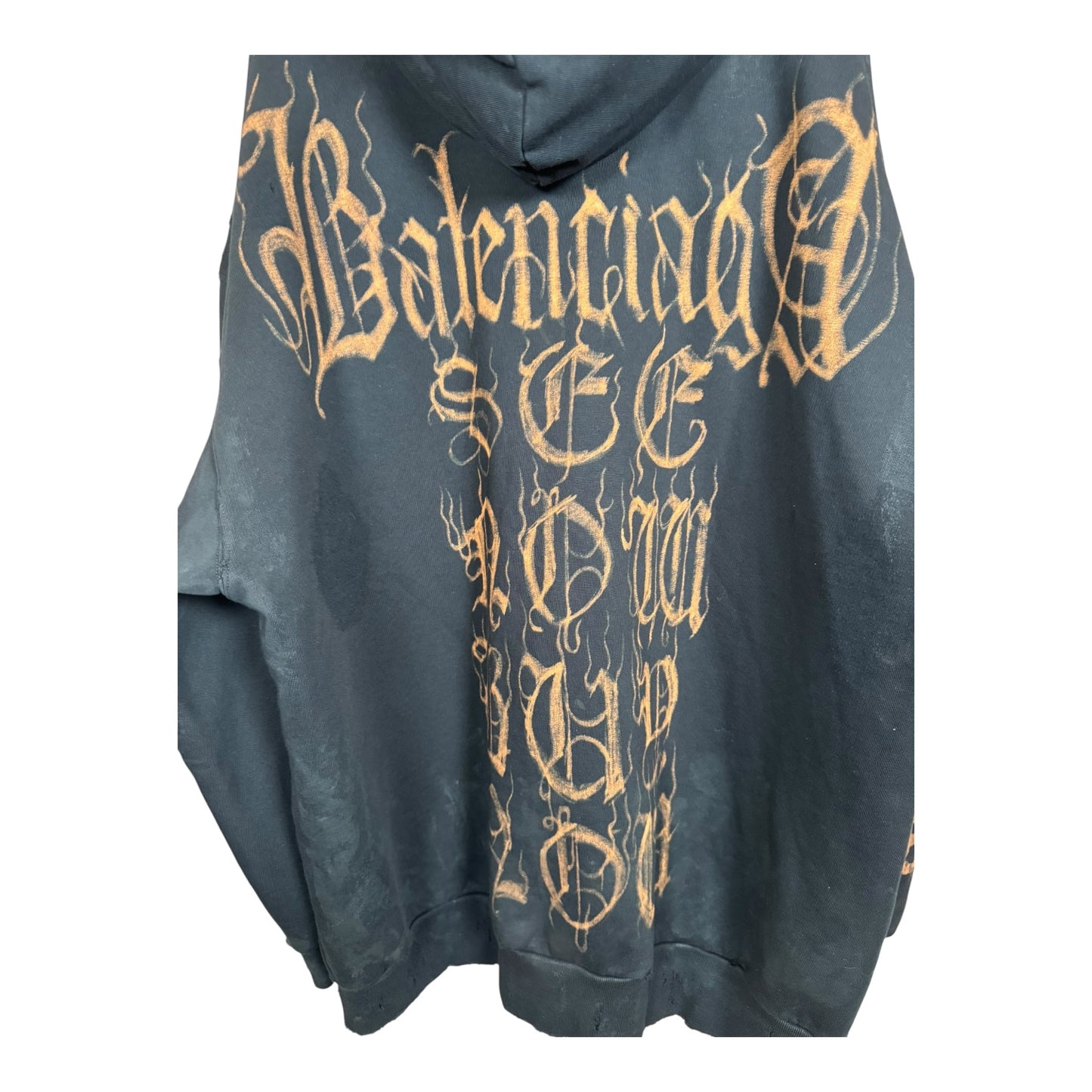 Balenciaga Heavy Metal Zip-Up Hoodie