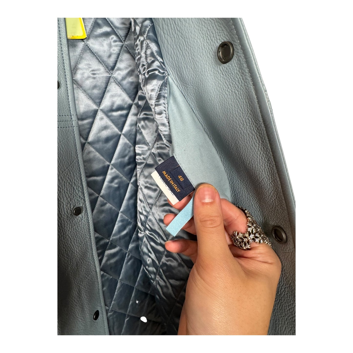 Louis Vuitton Long Leather Coach Jacket