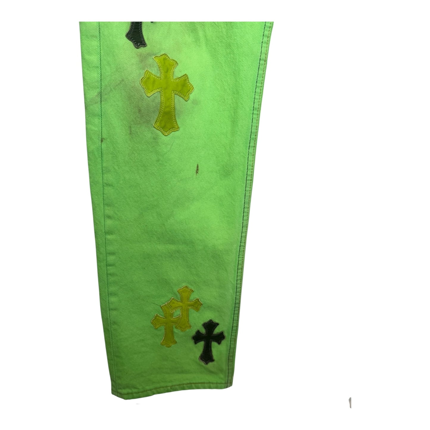 Chrome Hearts Matty Boy Sex Records Patch Denim