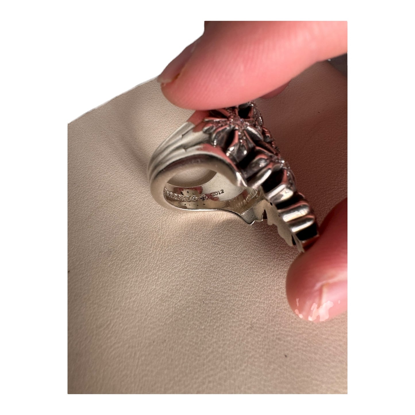 Chrome Hearts Pave Chain Maille Ring