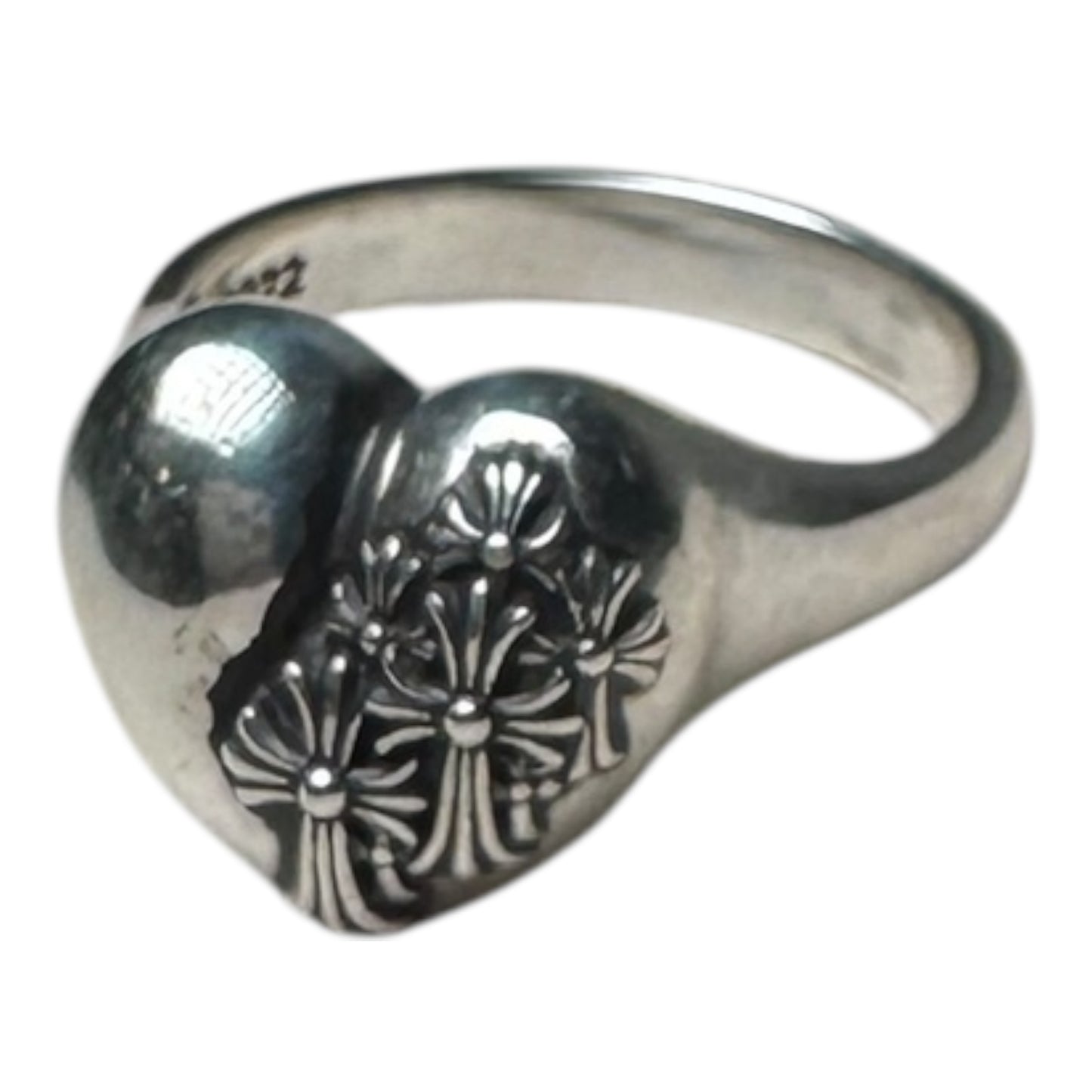 Chrome Hearts Cross Heart Ring