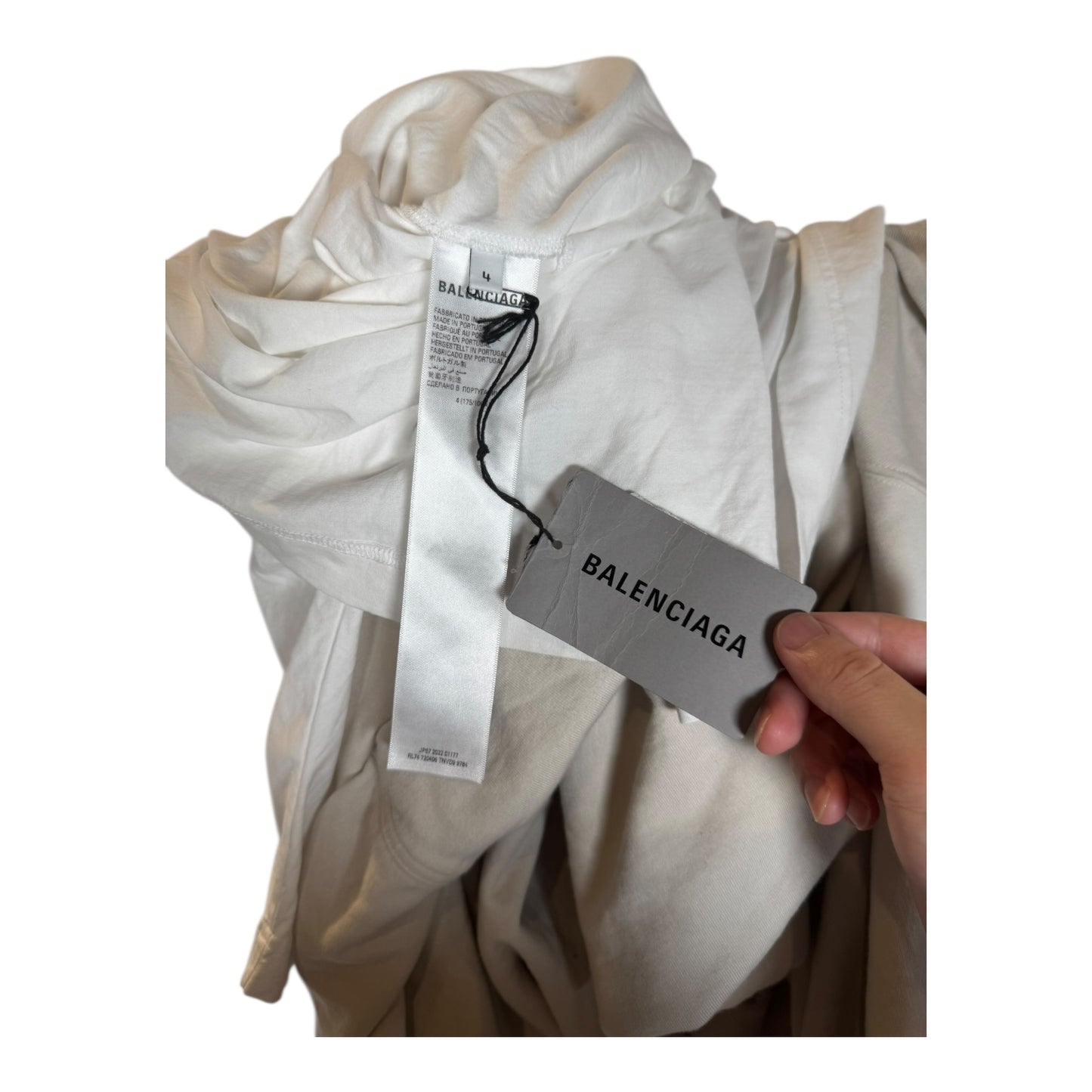 Balenciaga XXXL Layered Embroidered Hoodie