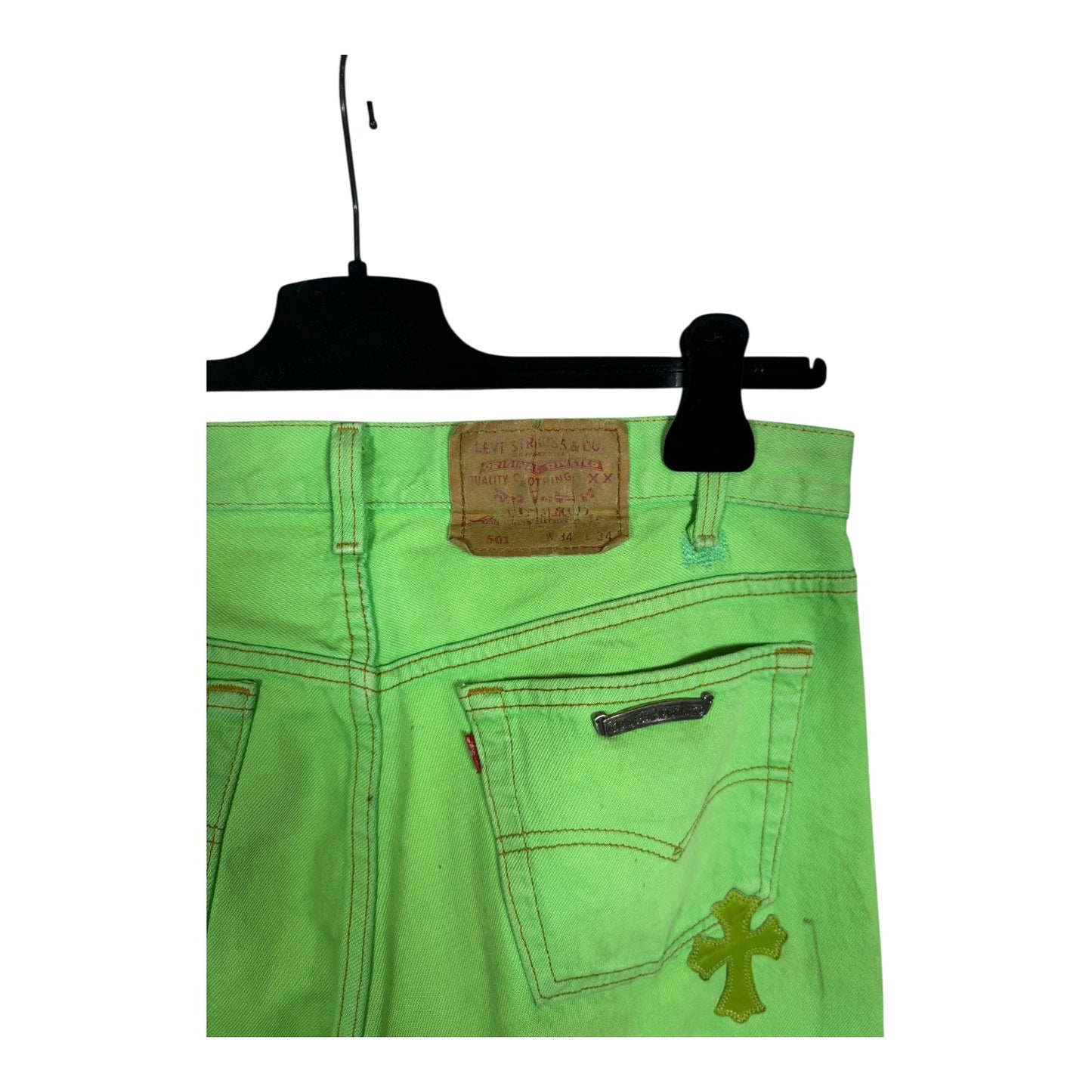 Chrome Hearts Matty Boy Sex Records Patch Denim