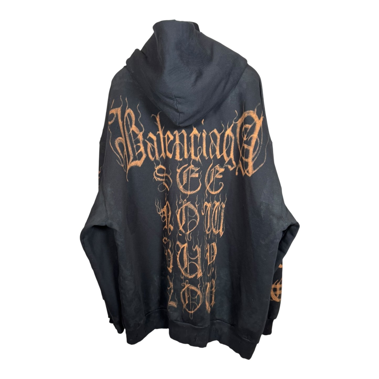 Balenciaga Heavy Metal Zip-Up Hoodie