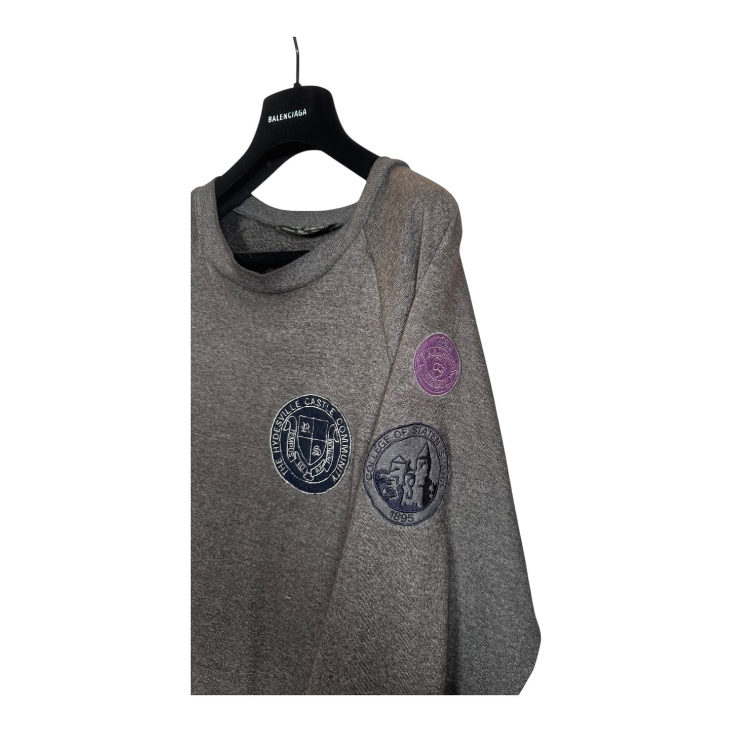 Raf Simons ‘00 Confusions Patched Crewneck